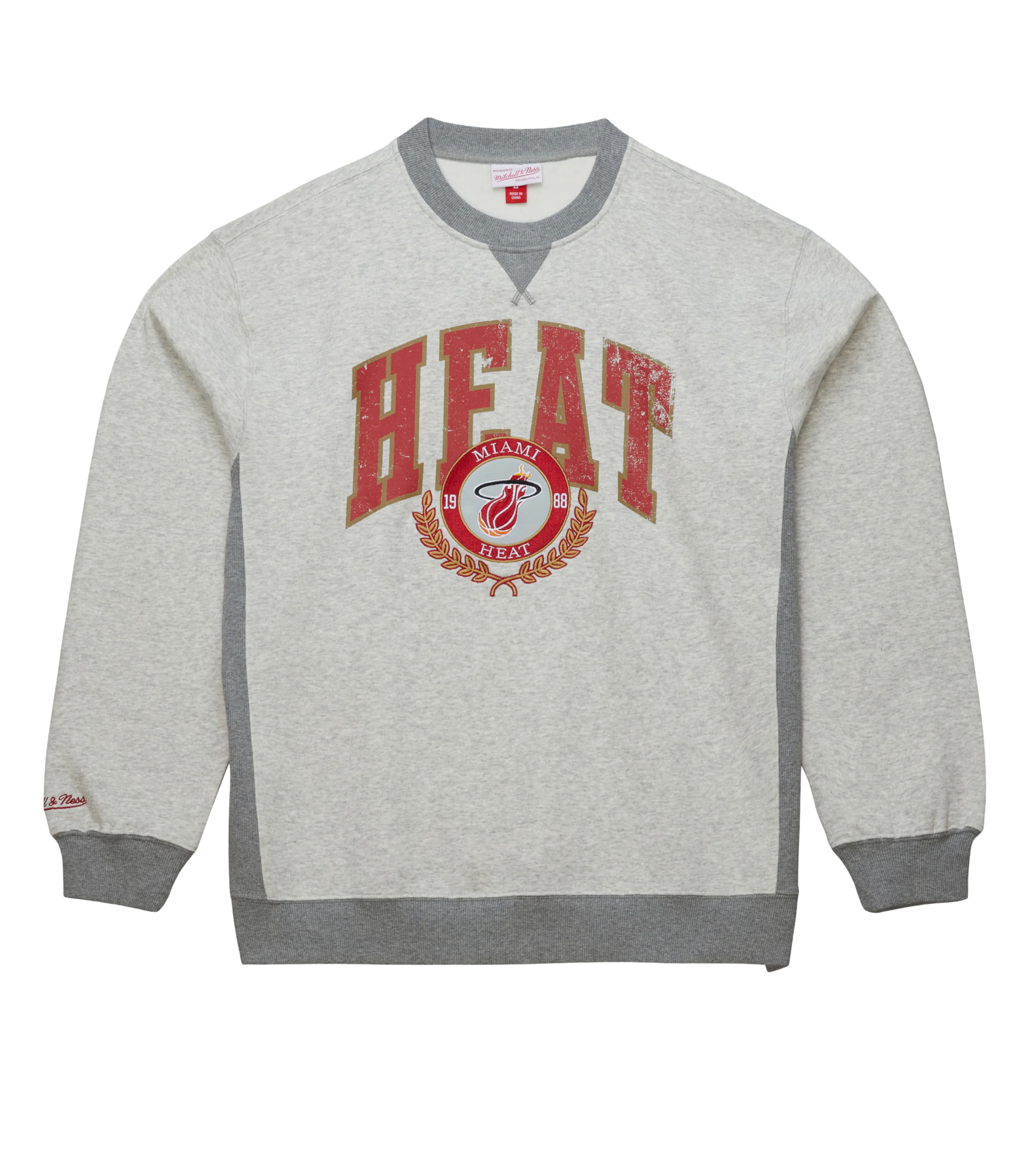 Mitchell & Ness Miami HEAT Premium Fleece Crewneck - Image 6