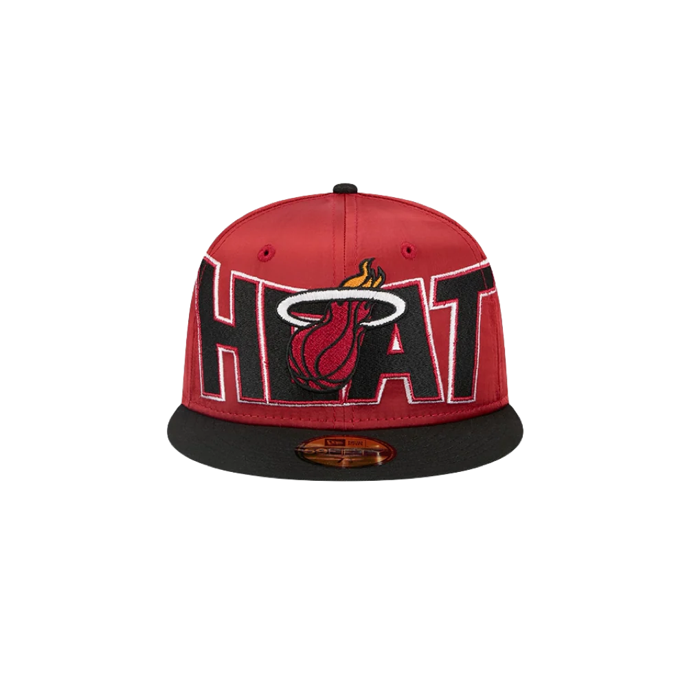New Era Miami HEAT Red Satin Fitted Hat