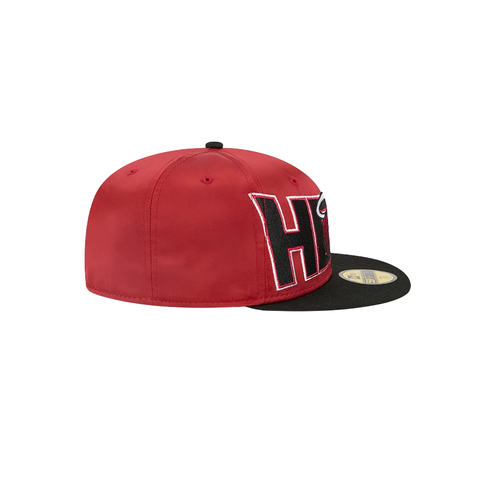 New Era Miami HEAT Red Satin Fitted Hat - Image 6