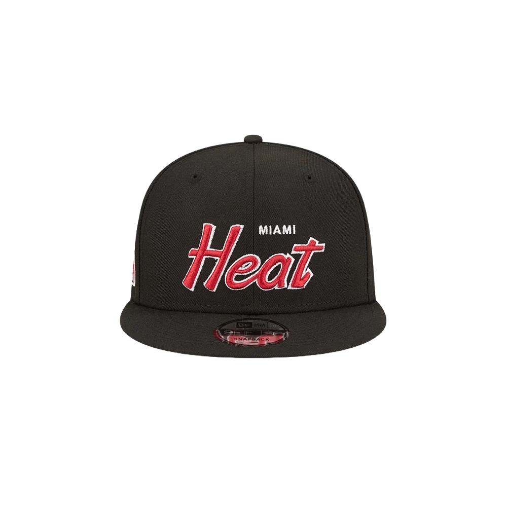 New Era Miami HEAT Retro Script Snapback