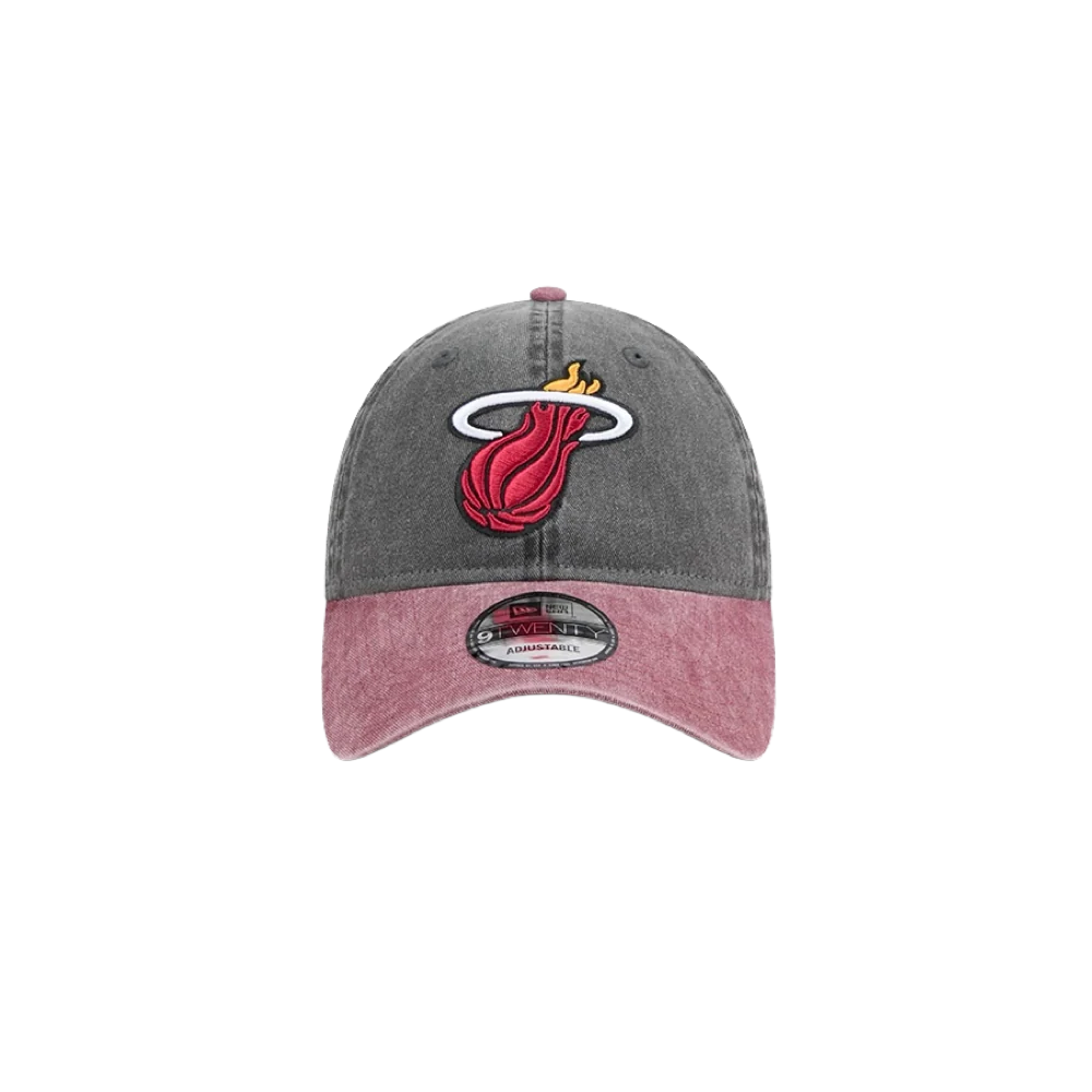 New Era Miami HEAT Black Washed Dad Hat