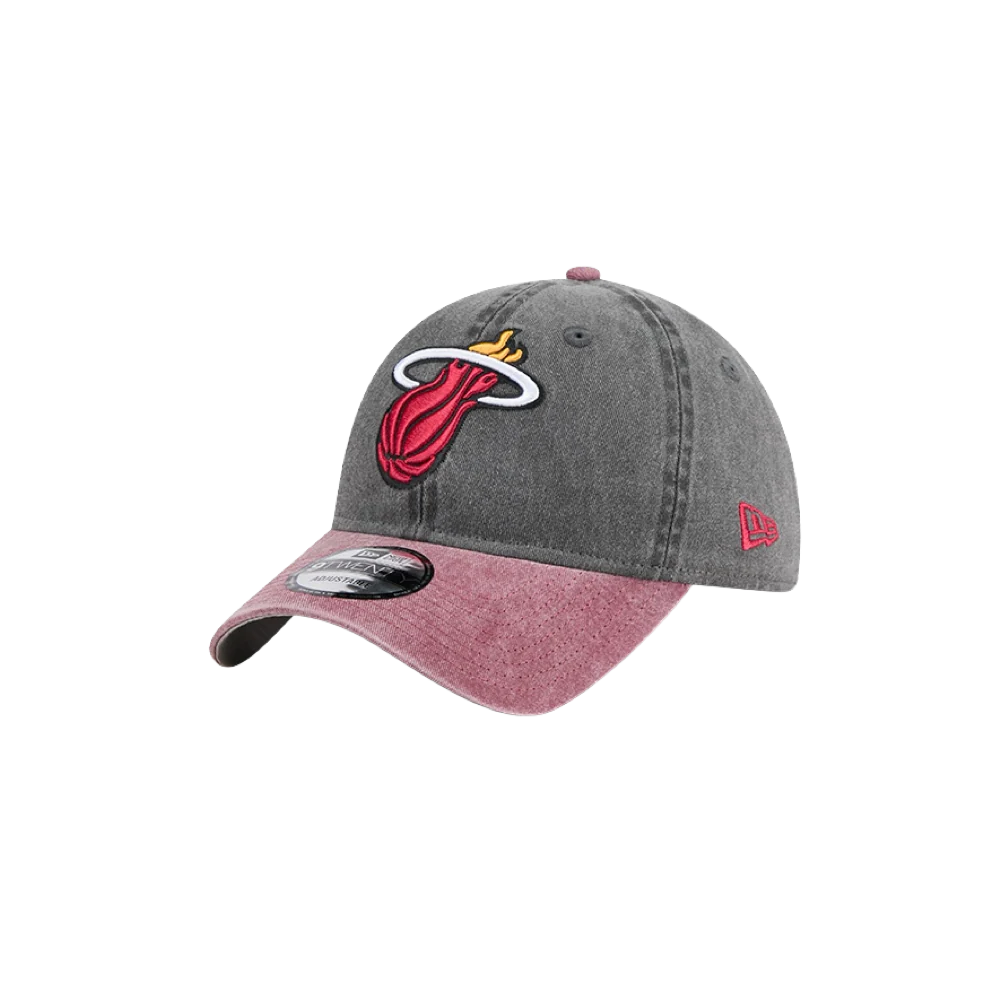 New Era Miami HEAT Black Washed Dad Hat - Image 3