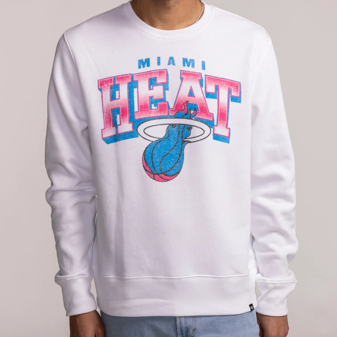 '47 Brand Miami HEAT Original Vice Spotlight Crewneck - Image 2