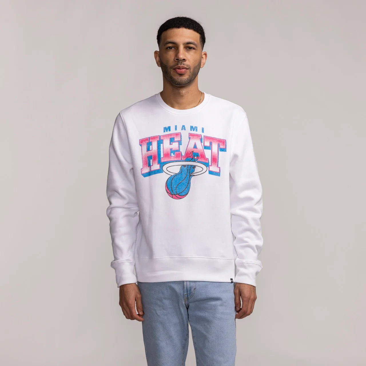 '47 Brand Miami HEAT Original Vice Spotlight Crewneck - Image 3