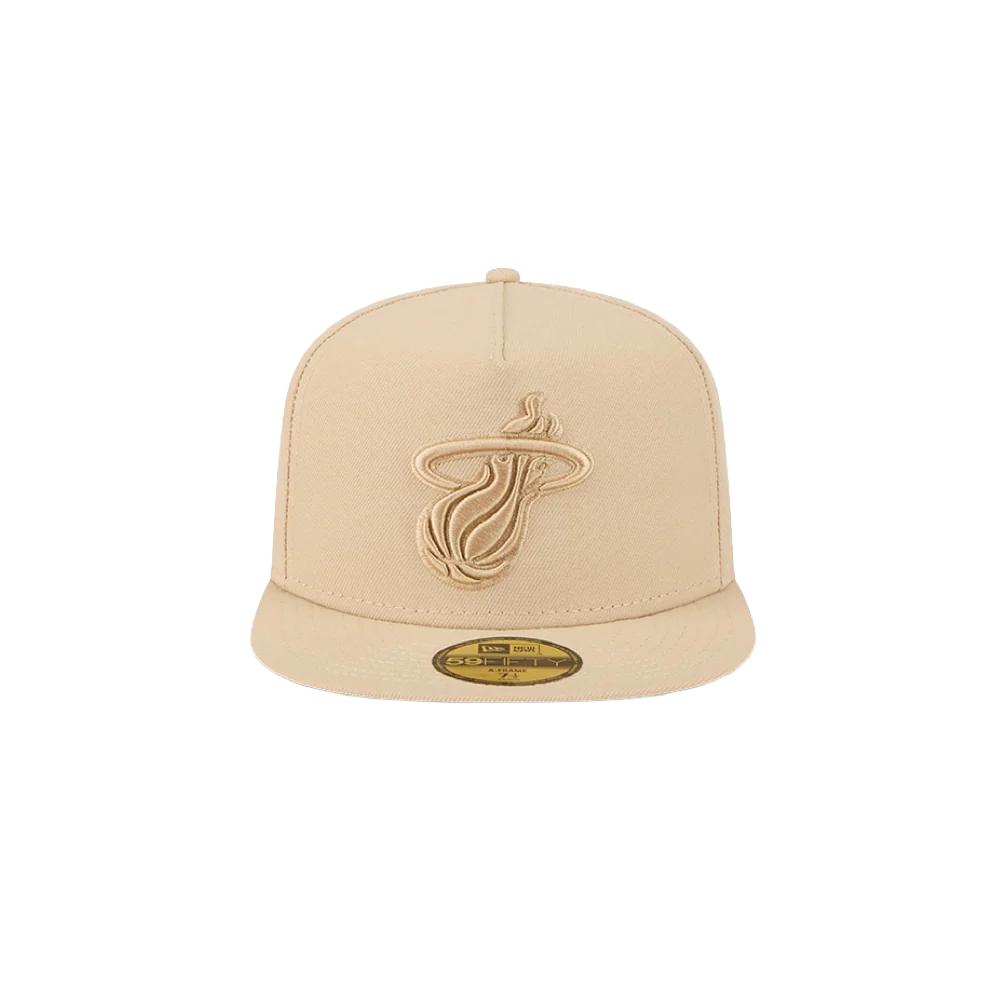New Era Miami HEAT Tan Fitted Hat