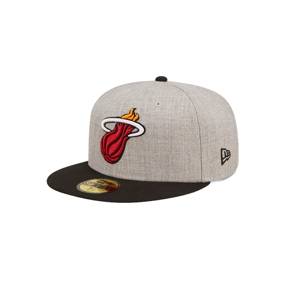 New Era Miami HEAT Heather Patch Fitted - Image 3