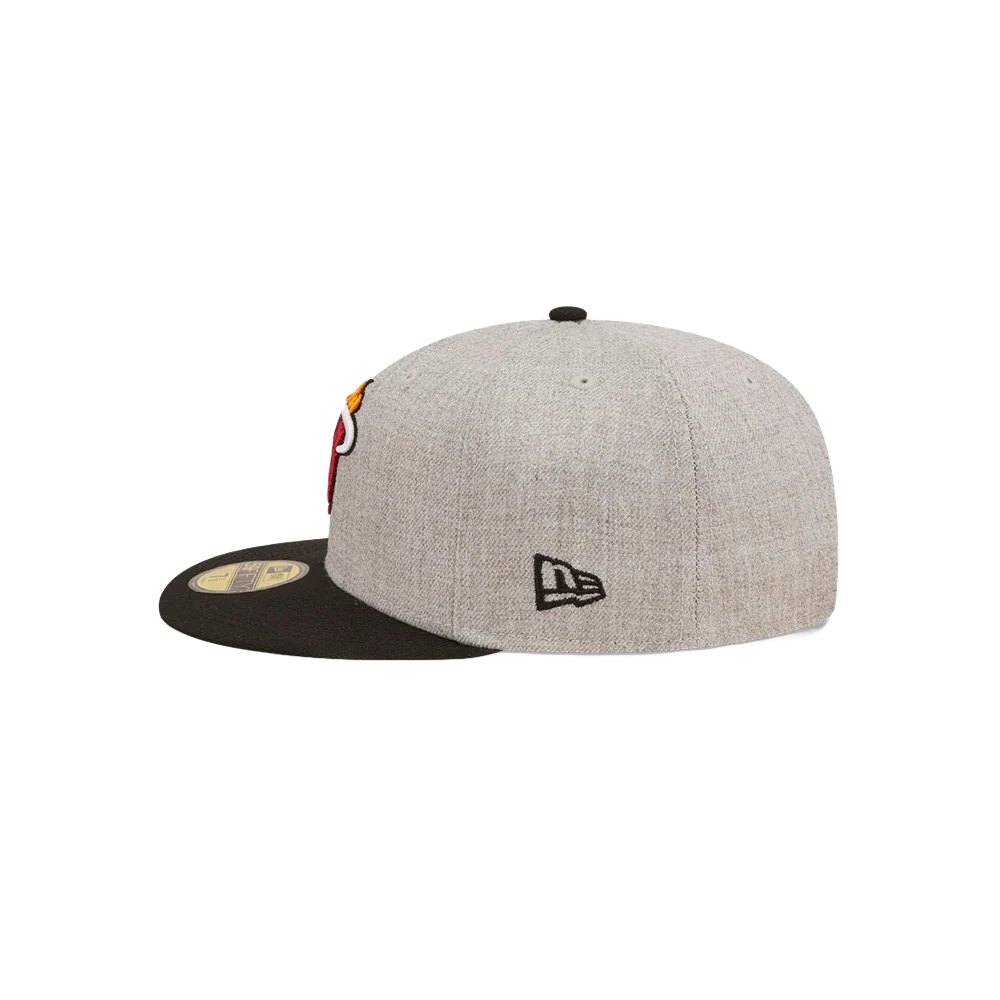 New Era Miami HEAT Heather Patch Fitted - Image 4