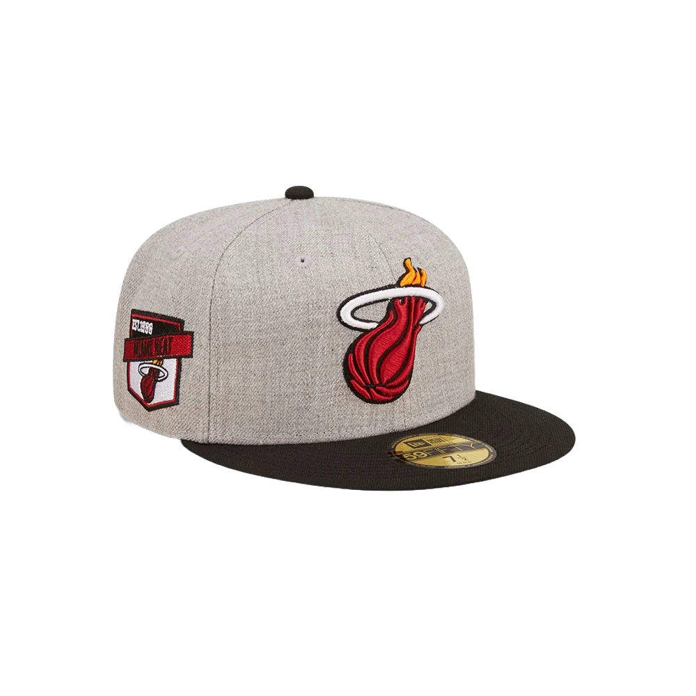 New Era Miami HEAT Heather Patch Fitted - Image 5
