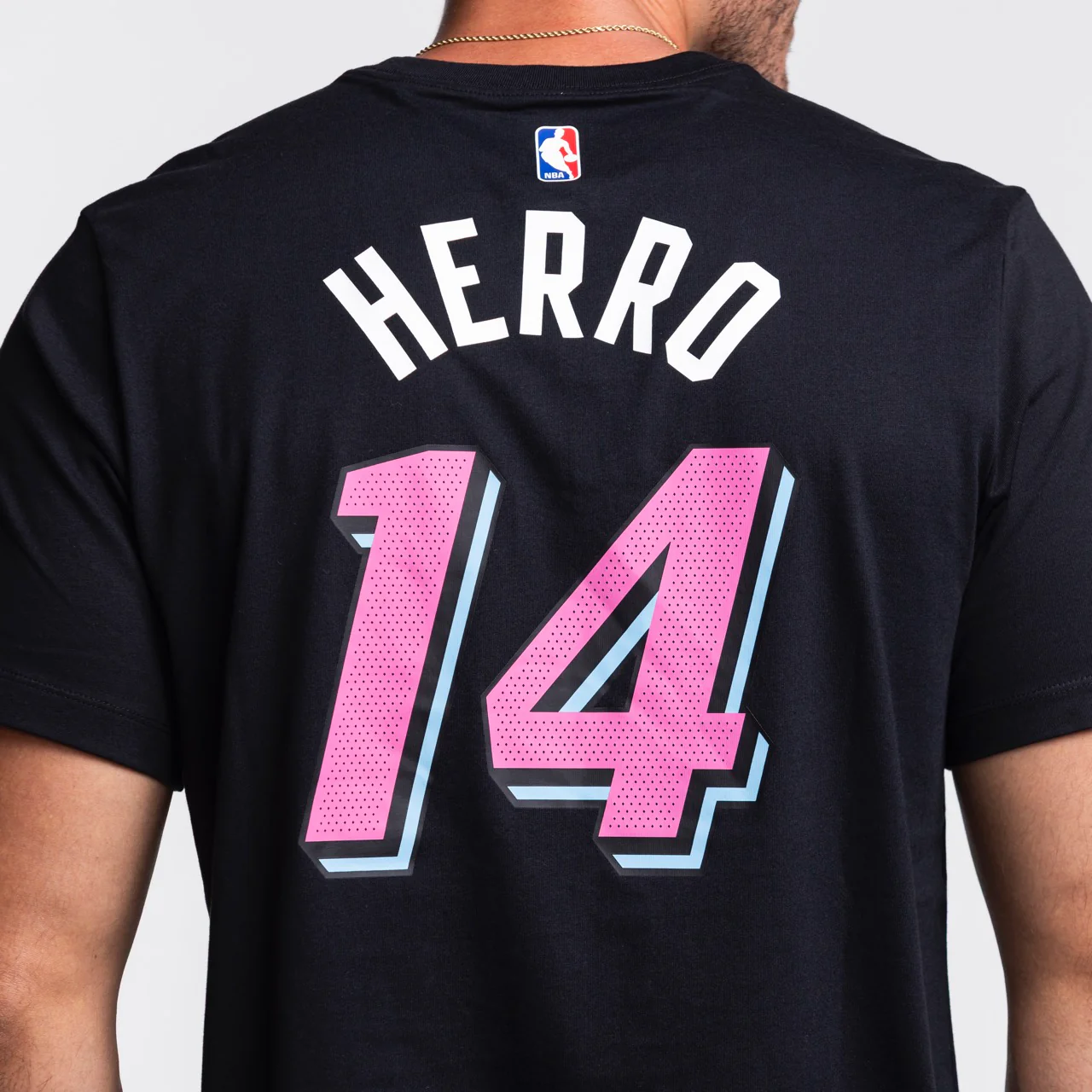 Tyler Herro Nike Original Vice Nights Name & Number Tee - Image 2