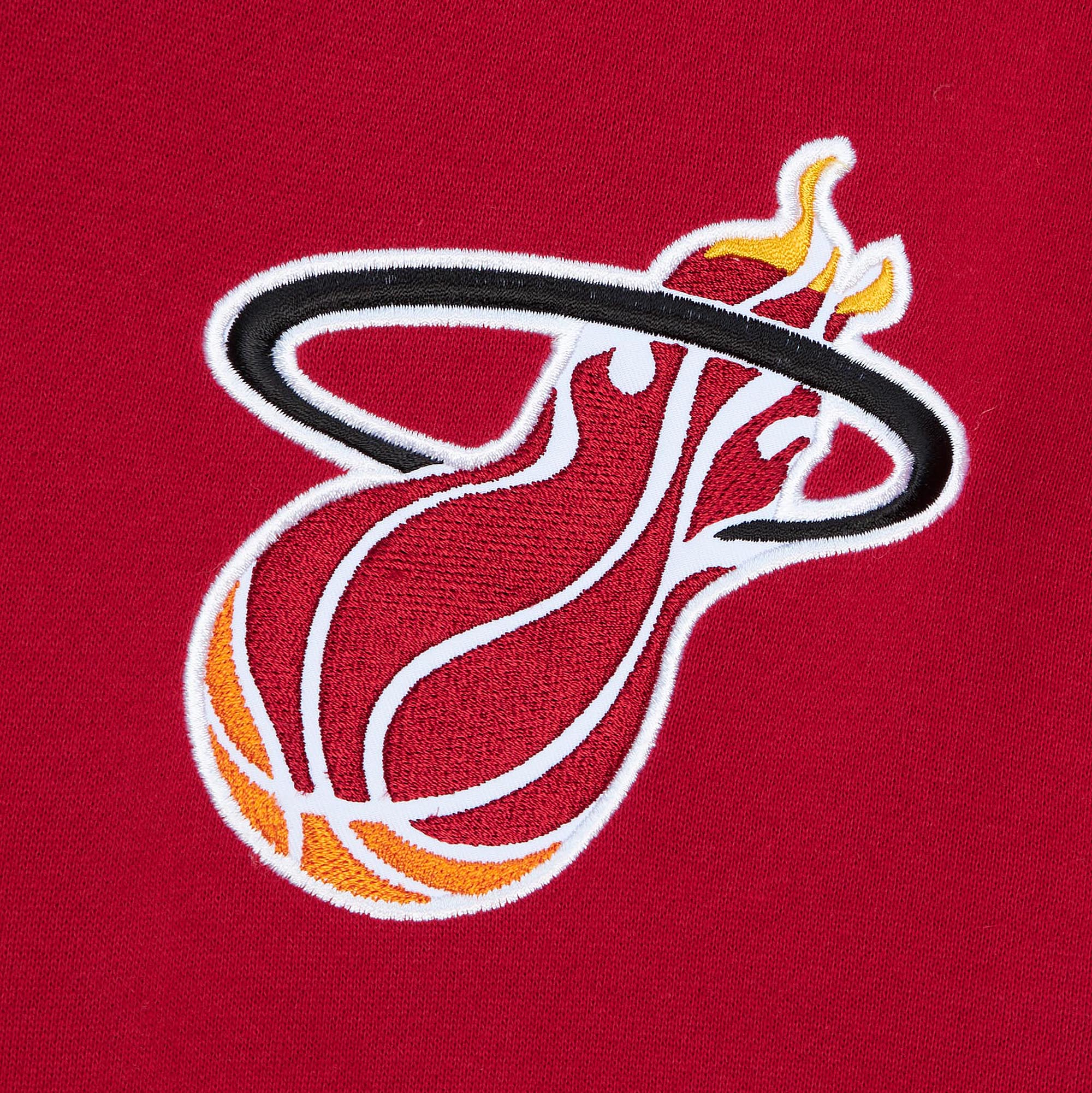 Mitchell & Ness Miami HEAT Hardwood Classic Night Fleece Hoodie - Image 3