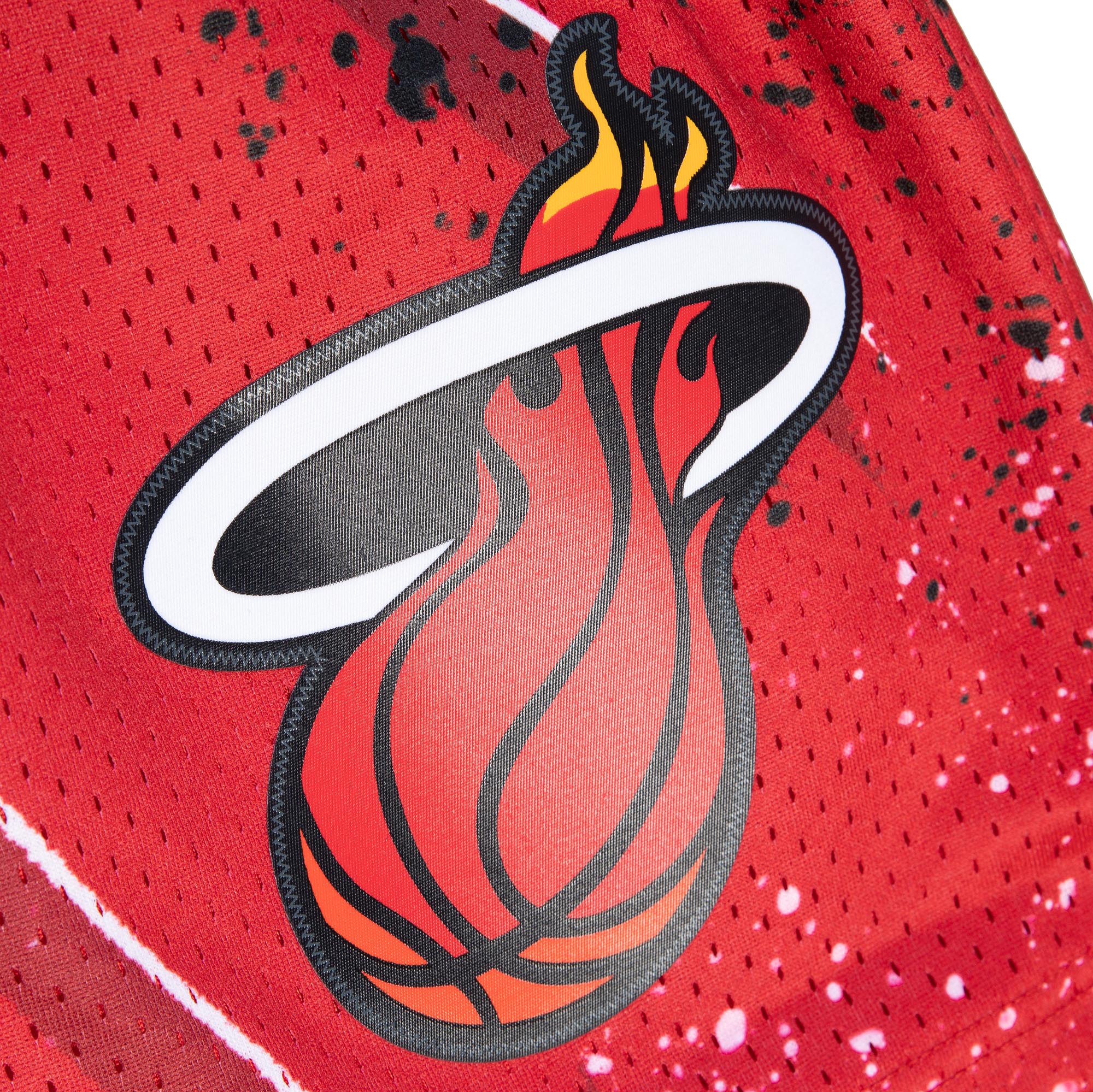 Mitchell & Ness Miami HEAT Hyper Hoops Swingman Shorts - Image 3