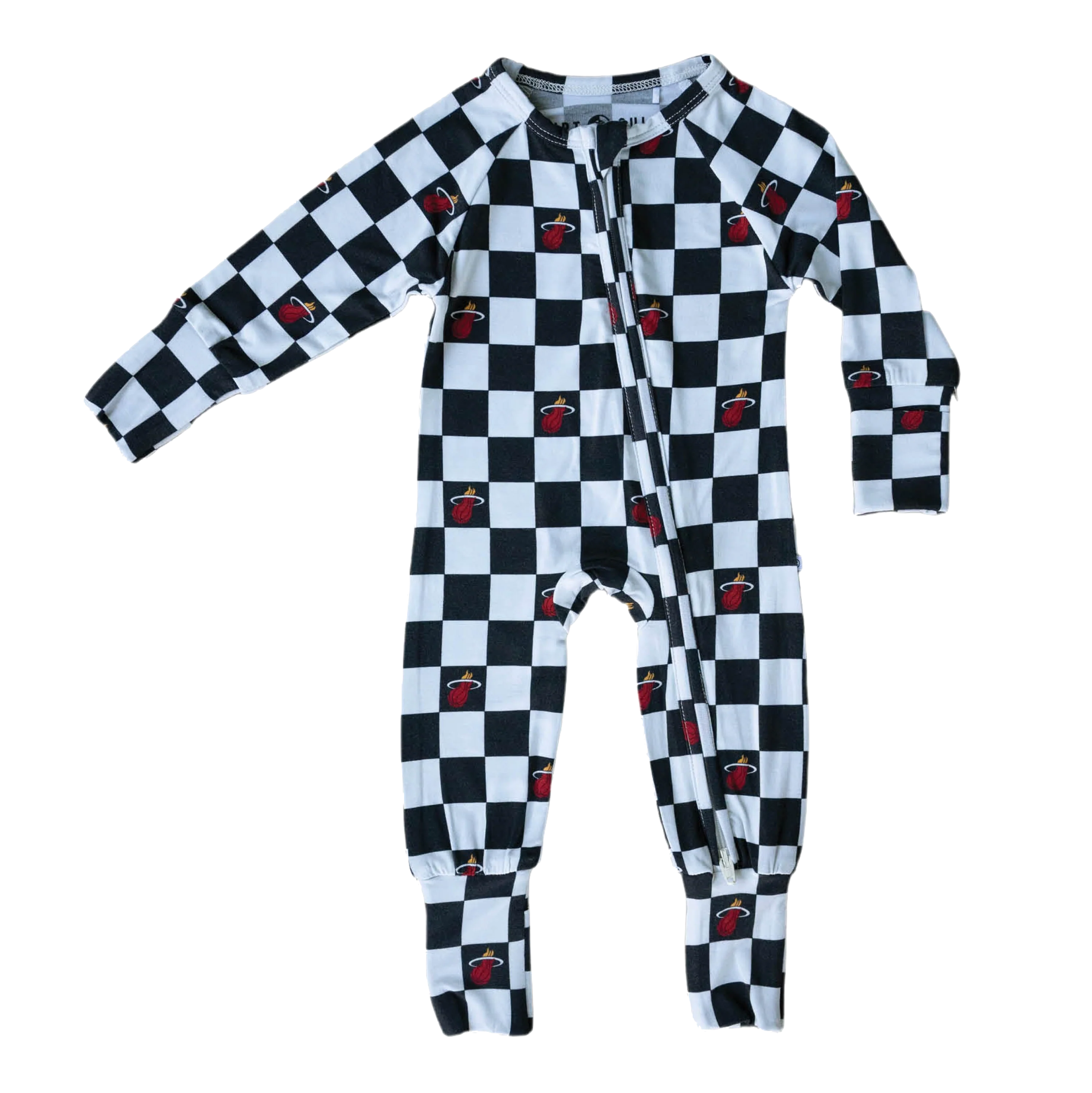Court Culture X Everyday Leisure Checkerboard Zip Romper - Image 6