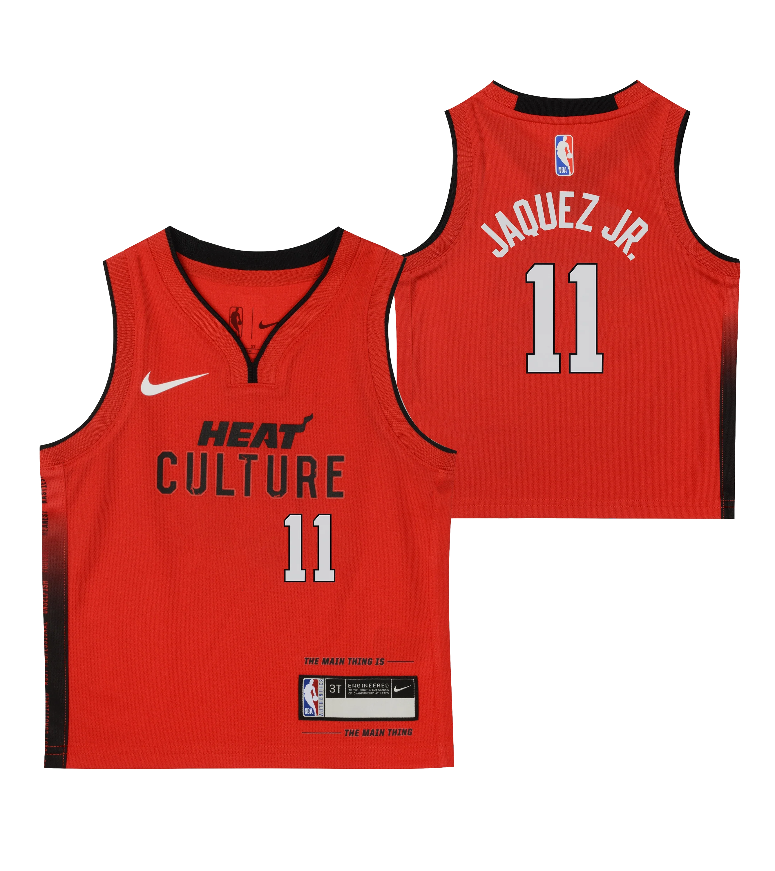 Jaime Jaquez Jr. Nike HEAT Culture: Blood Red Infant Replica Jersey - Image 3