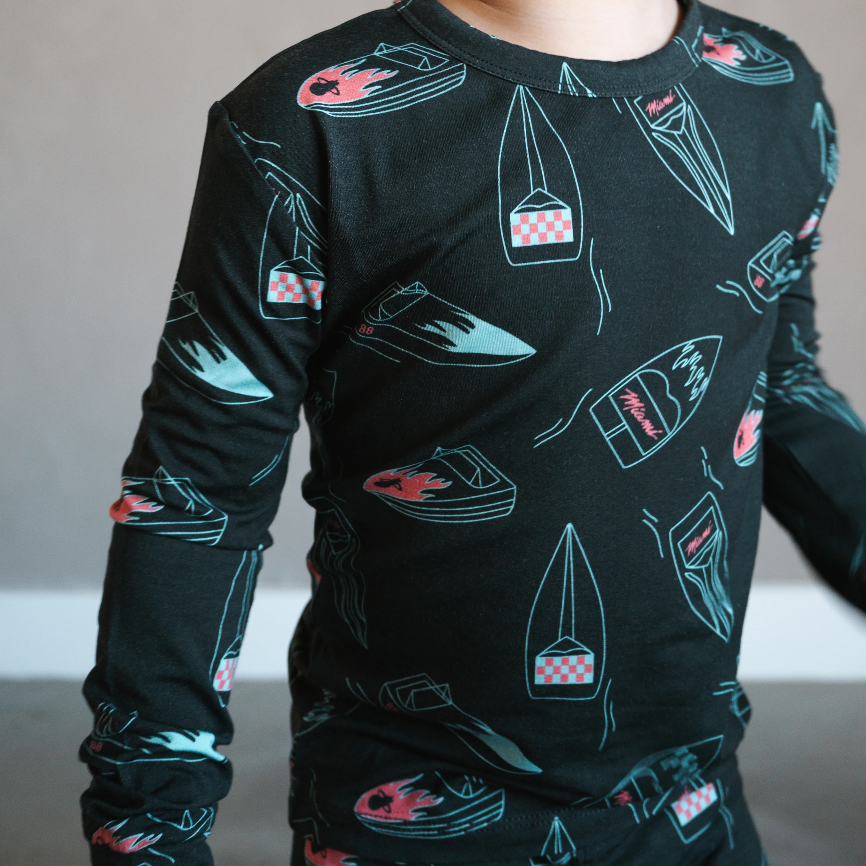 Court Culture x Everyday Leisure Midnight Marina 2-Piece PJ Set - Image 3