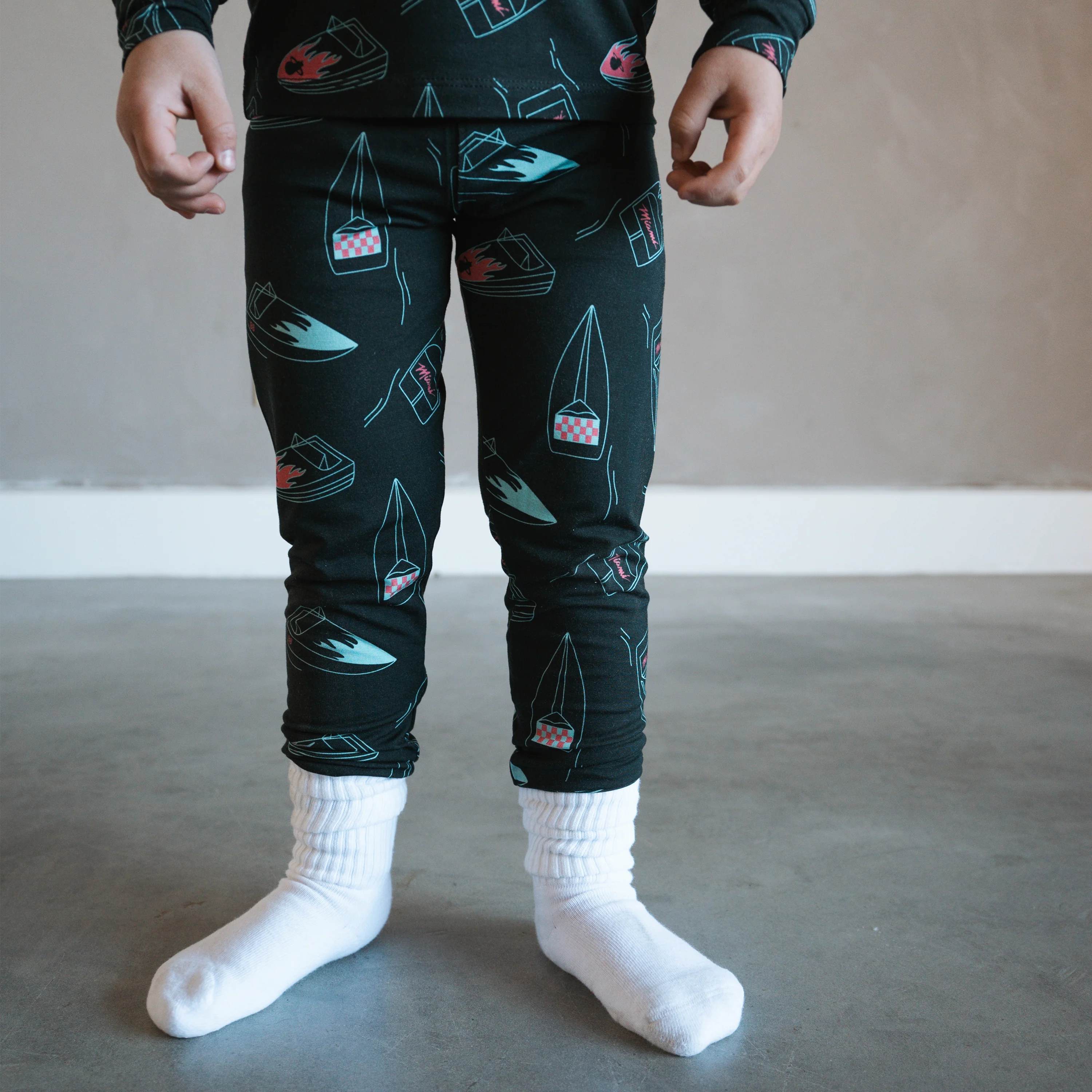 Court Culture x Everyday Leisure Midnight Marina 2-Piece PJ Set - Image 4