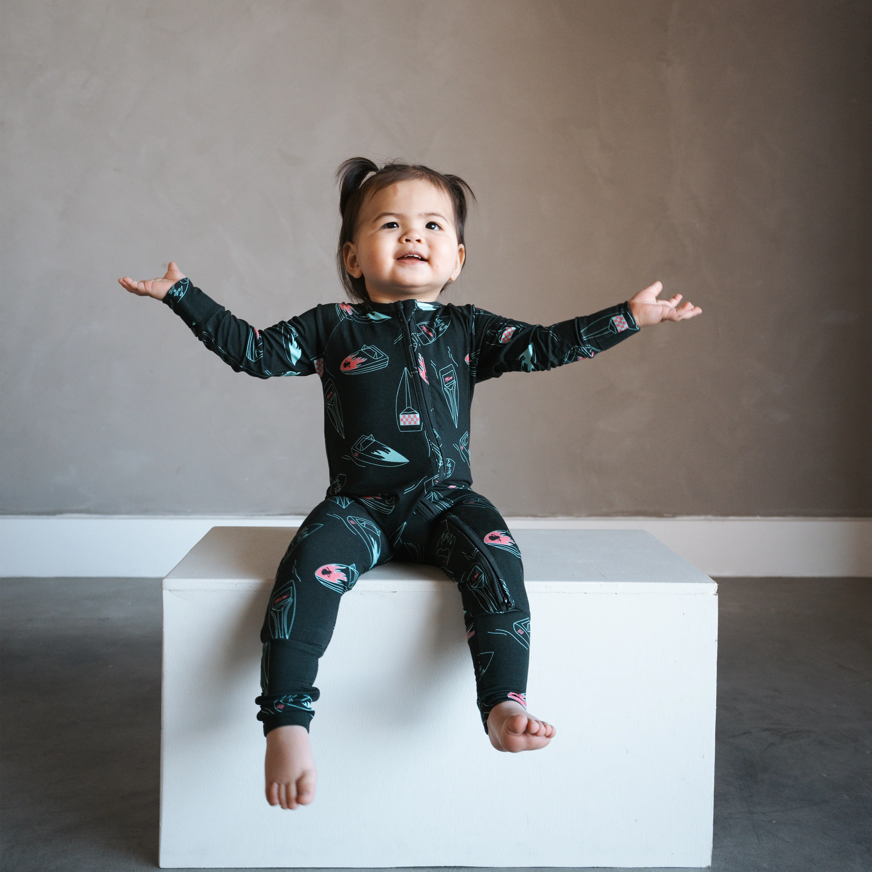 Court Culture x Everyday Leisure Midnight Marina Zip Romper - Image 2