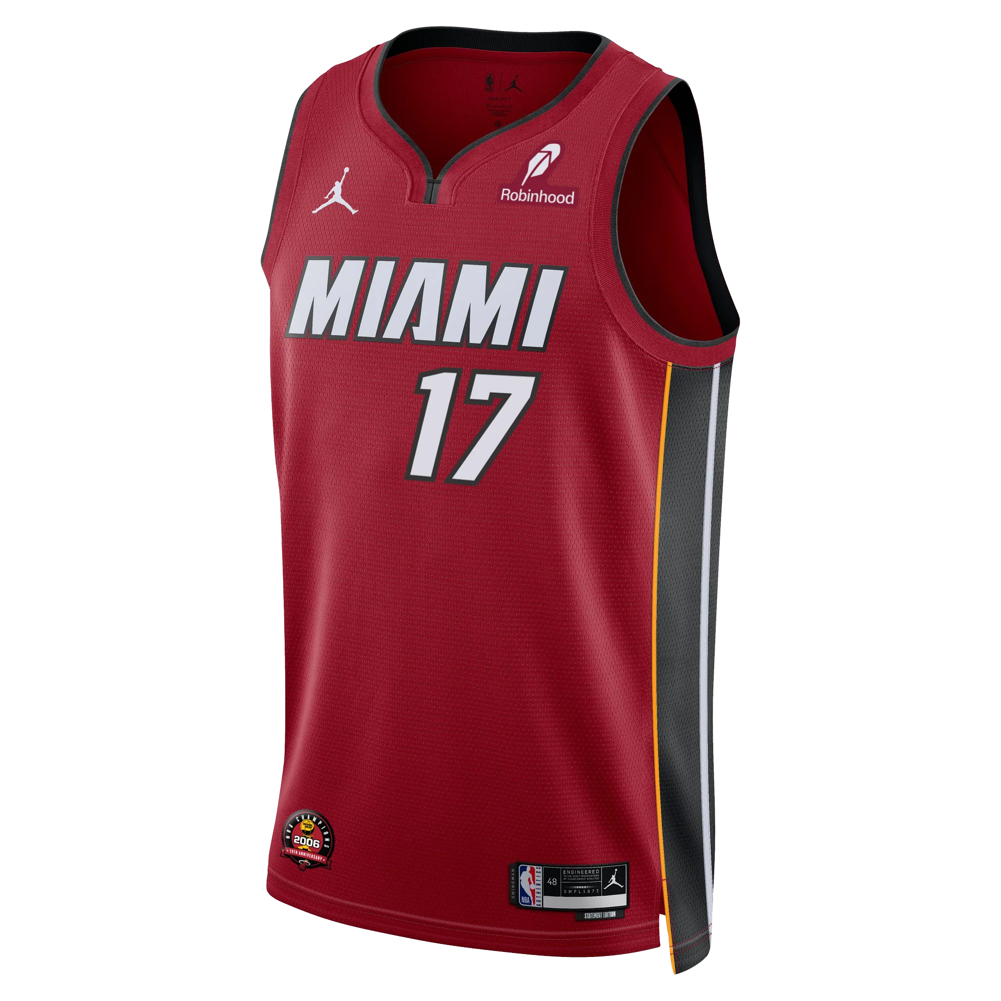 Jahmir Young Nike Jordan Brand Miami HEAT Statement Red Swingman Jersey