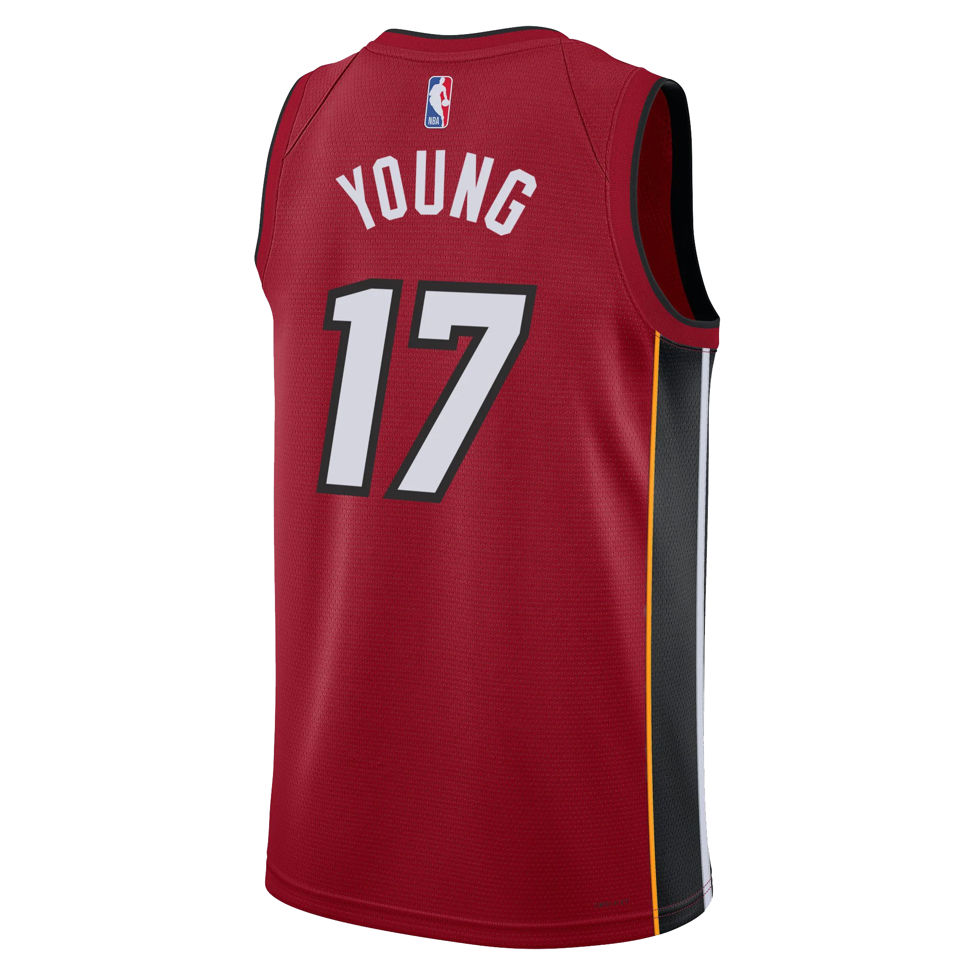 Jahmir Young Nike Jordan Brand Miami HEAT Statement Red Swingman Jersey - Image 2