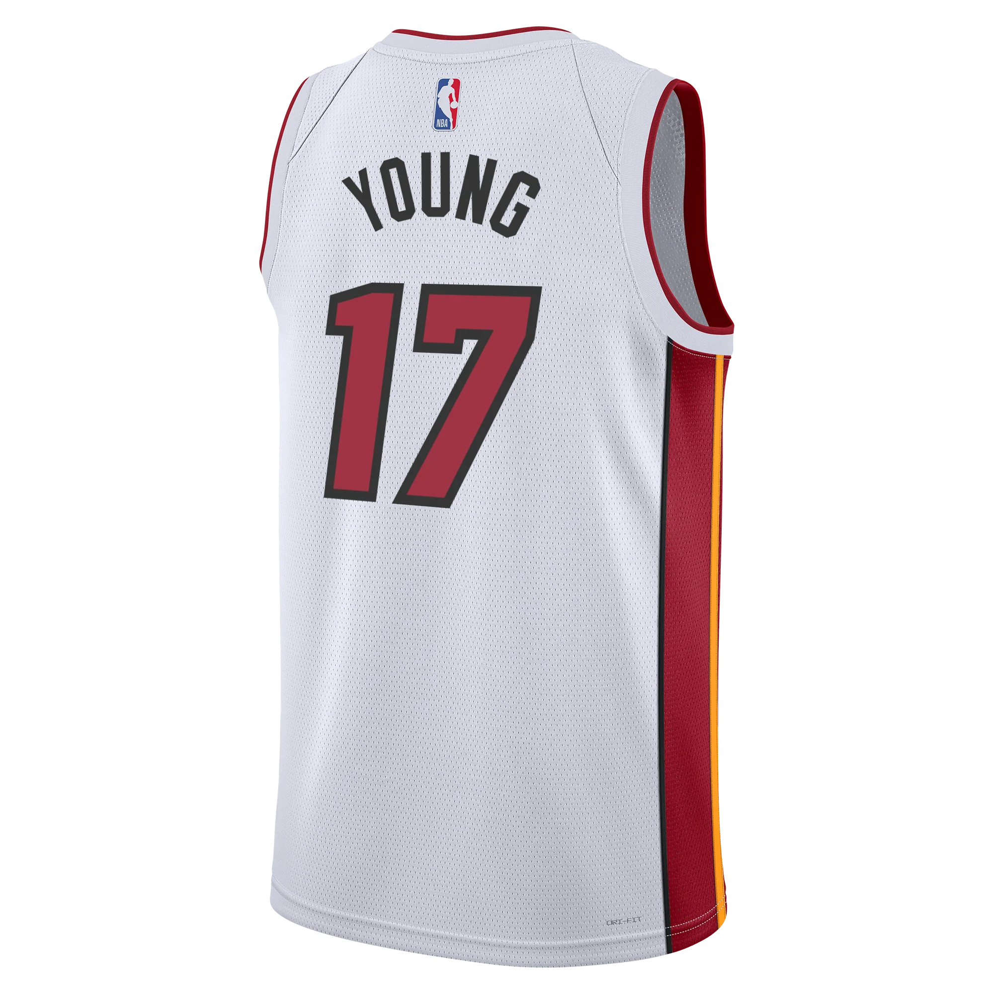 Jahmir Young Nike Miami HEAT Association White Swingman Jersey - Image 2