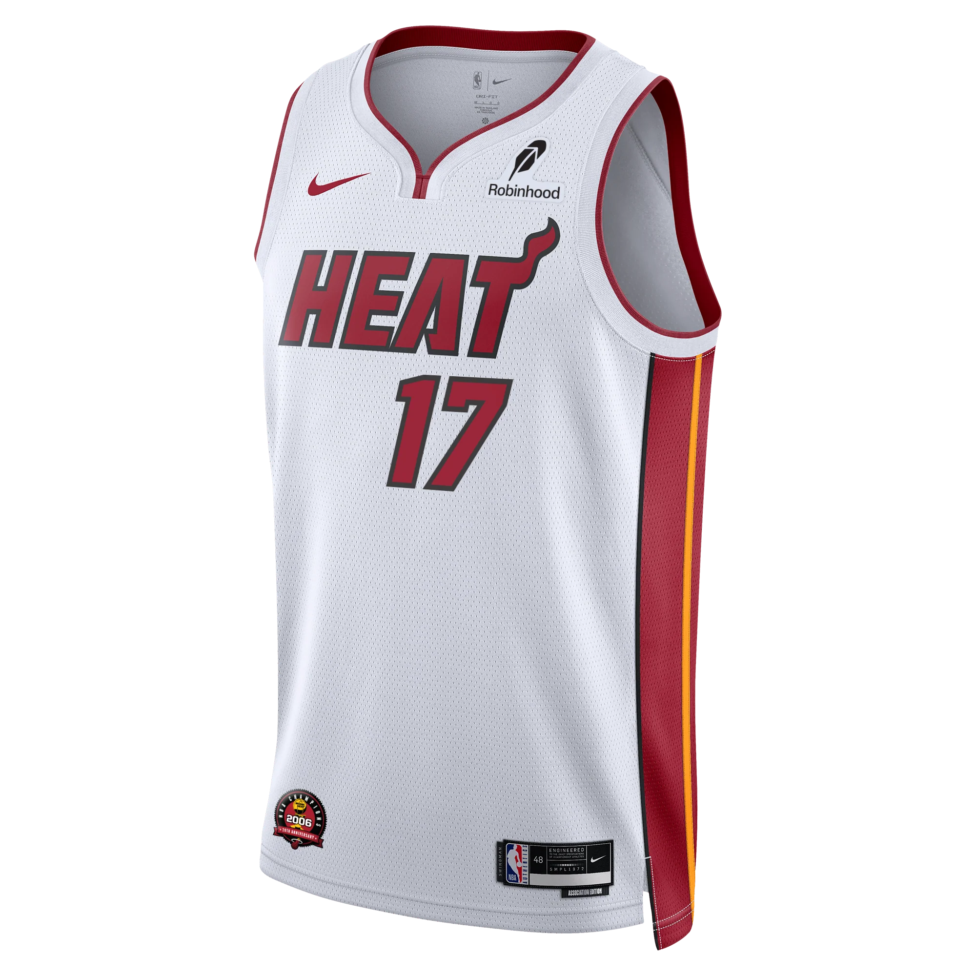 Jahmir Young Nike Miami HEAT Association White Youth Swingman Jersey