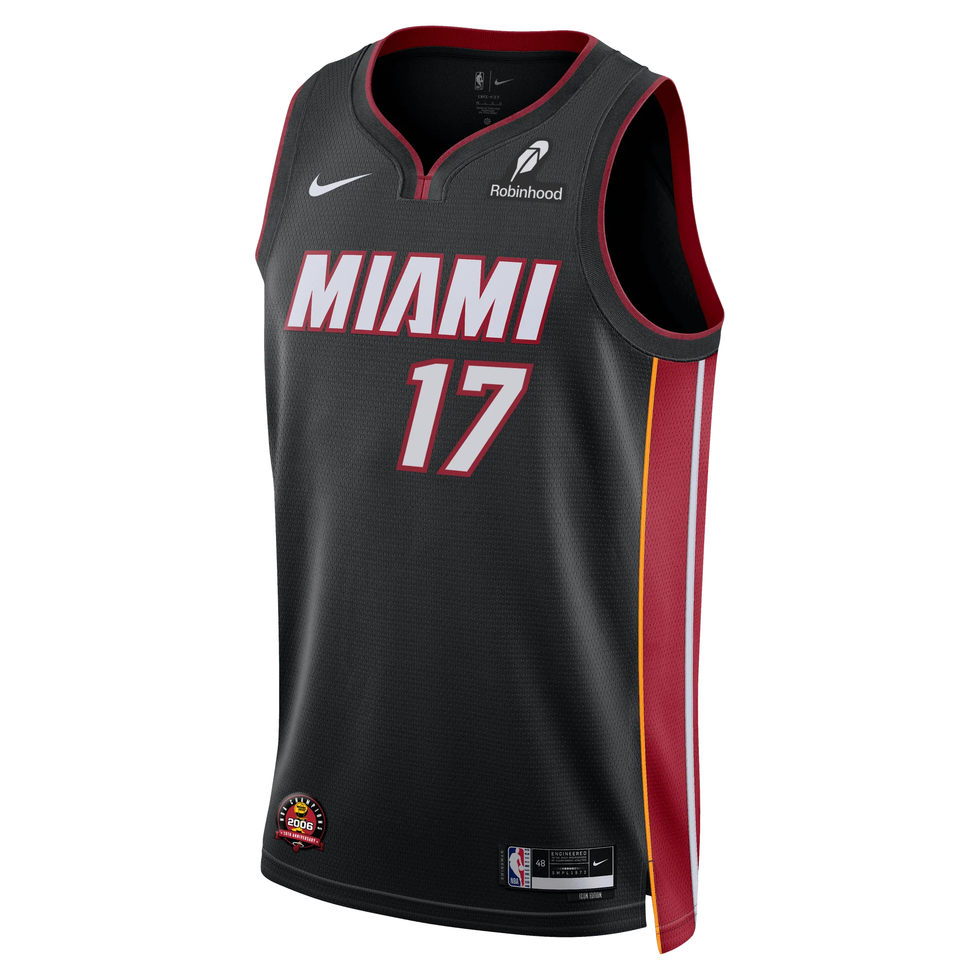Jahmir Young Nike Miami HEAT Icon Black Swingman Jersey