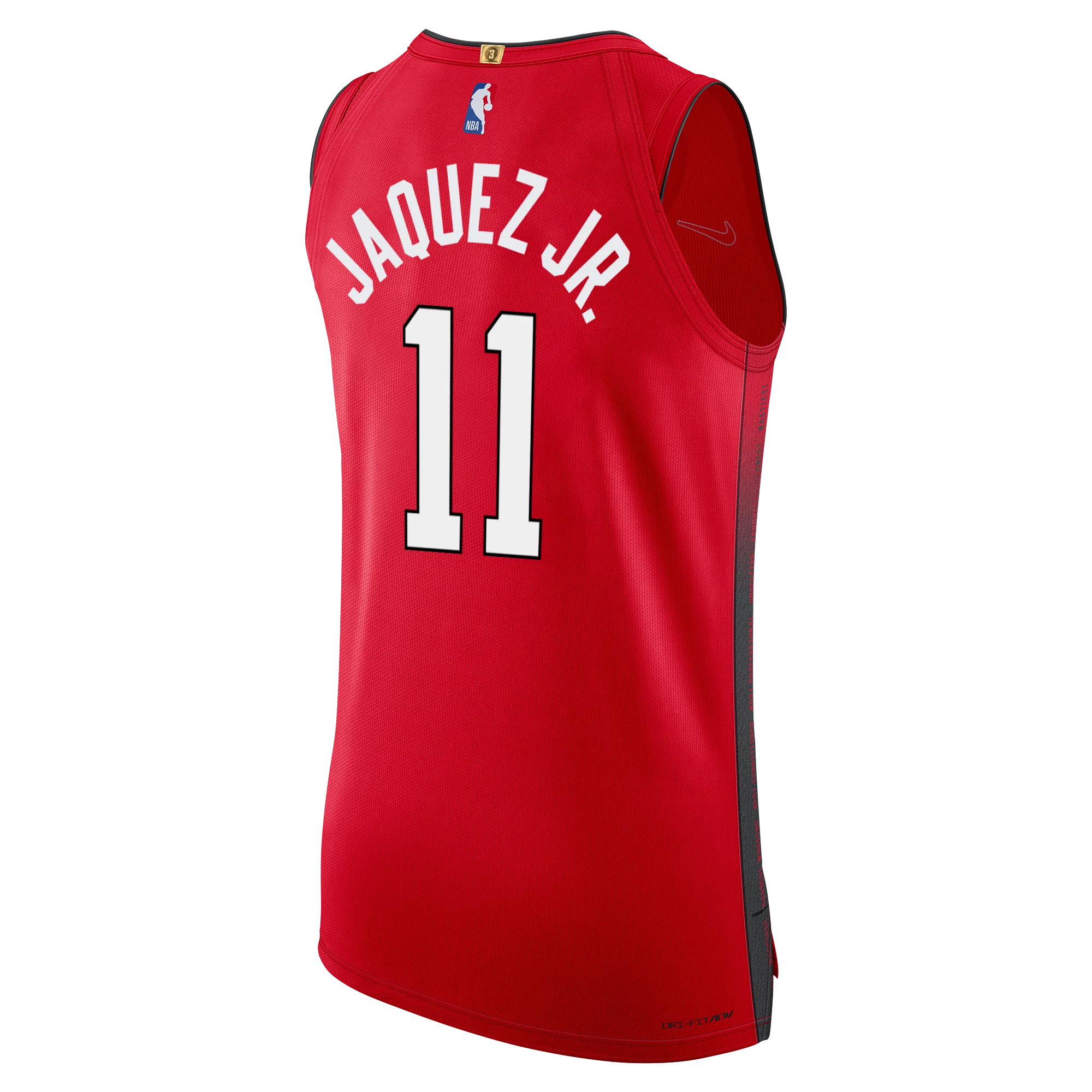 Jaime Jaquez Jr. Nike HEAT Culture: Blood Red Authentic Jersey - Image 2