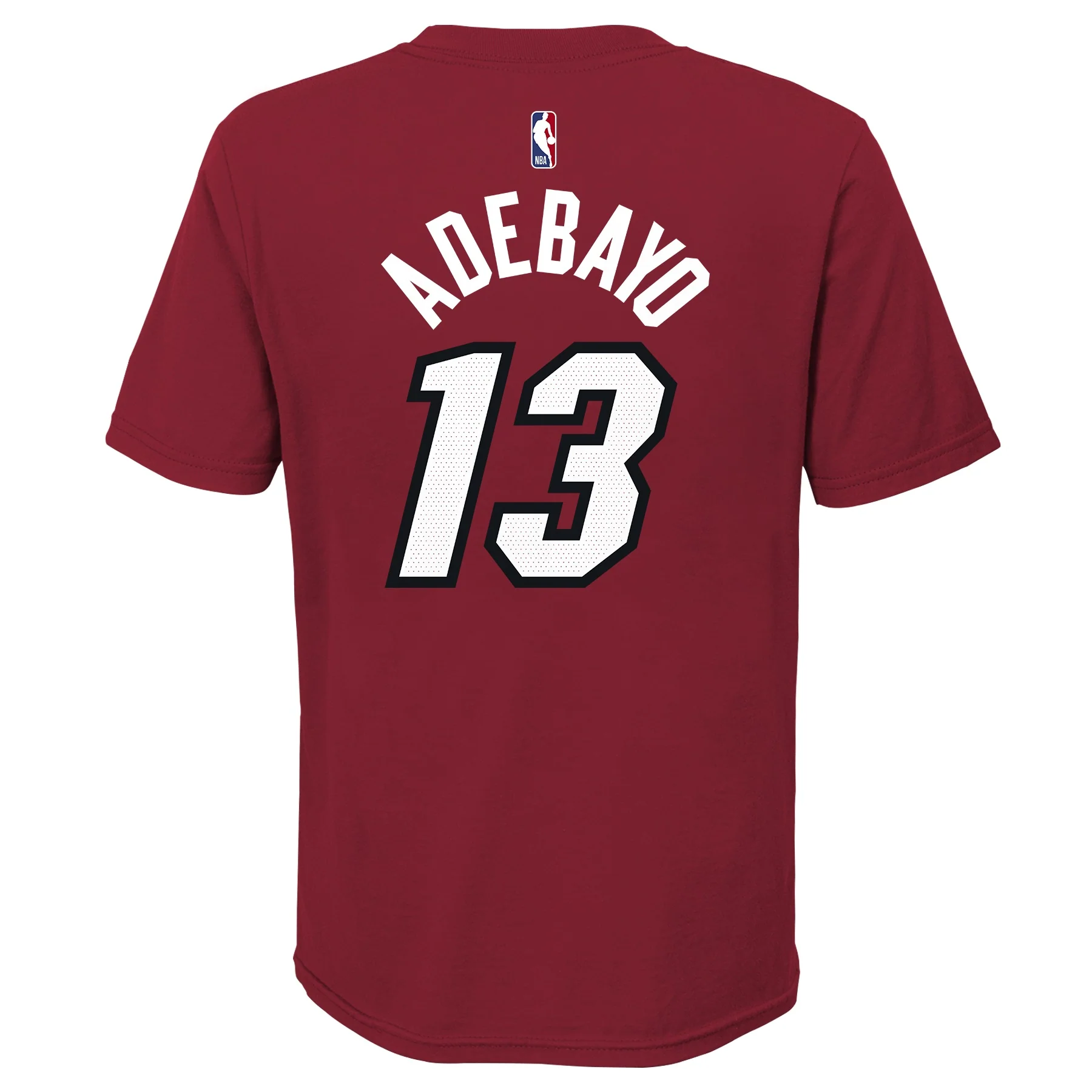 Bam Adebayo Nike Jordan Brand Statement Red Name & Number Youth Tee - Image 2