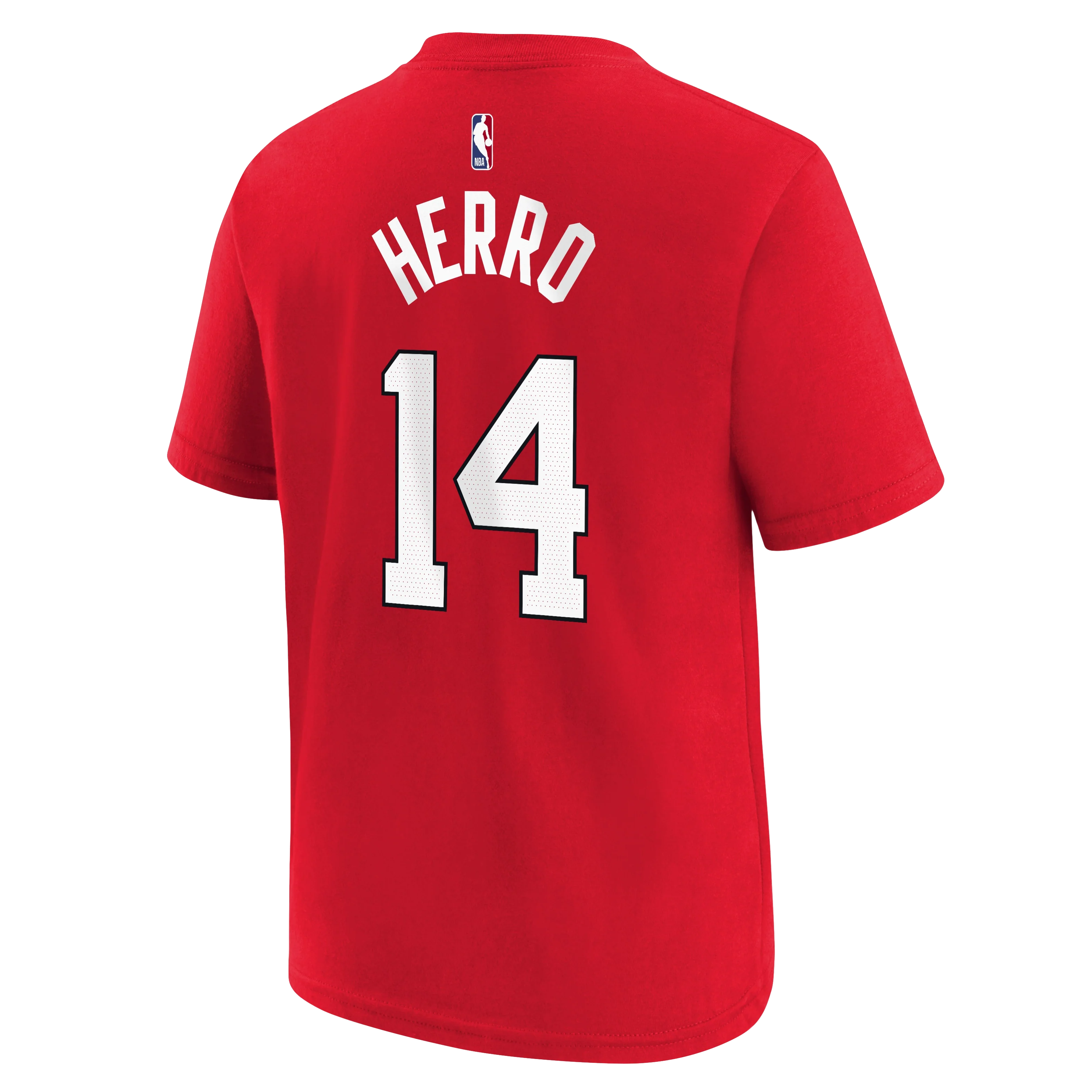 Tyler Herro Nike HEAT Culture: Blood Red Name & Number Kids Tee - Image 2