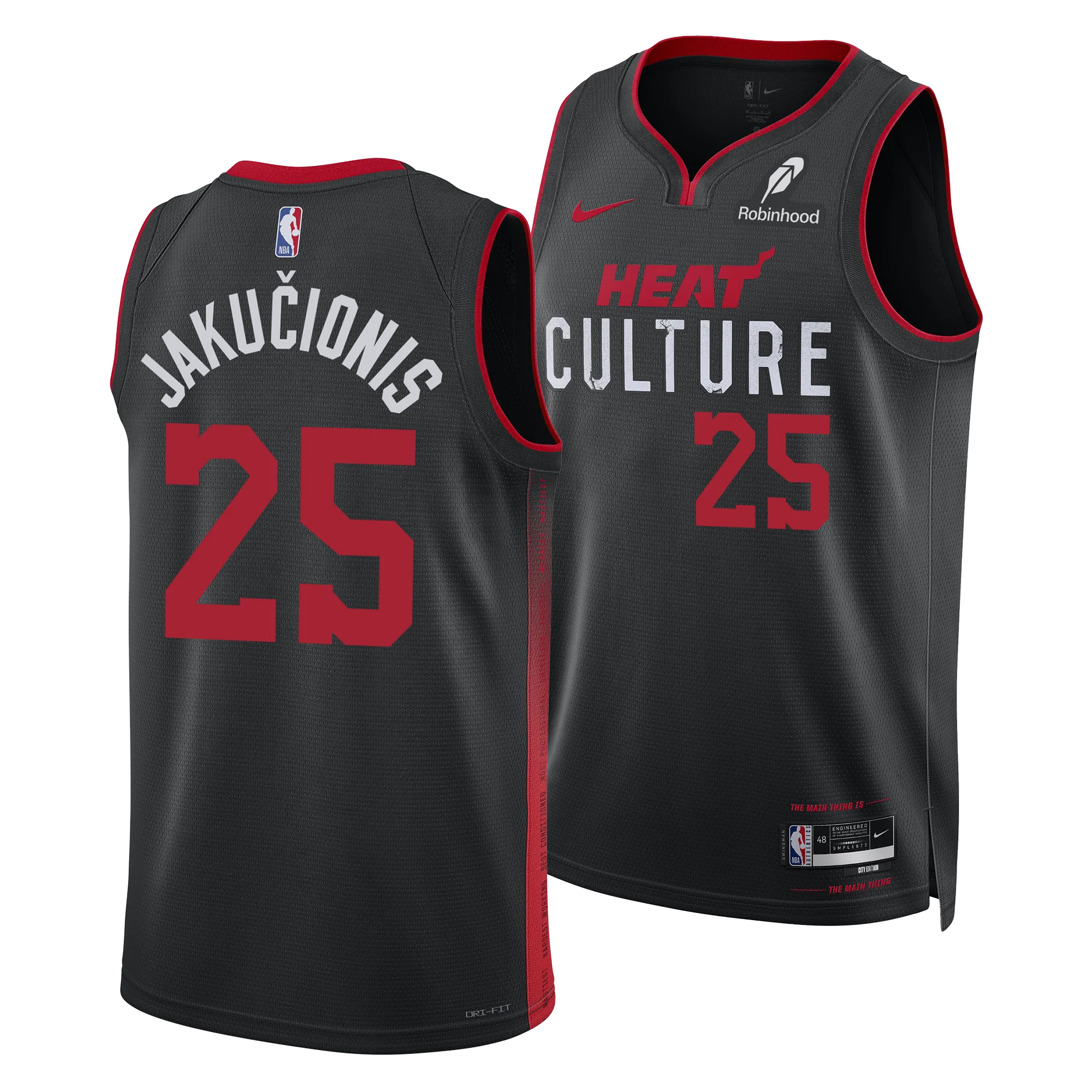 Kasparas Jakučionis Nike HEAT Culture Swingman Jersey - Image 3