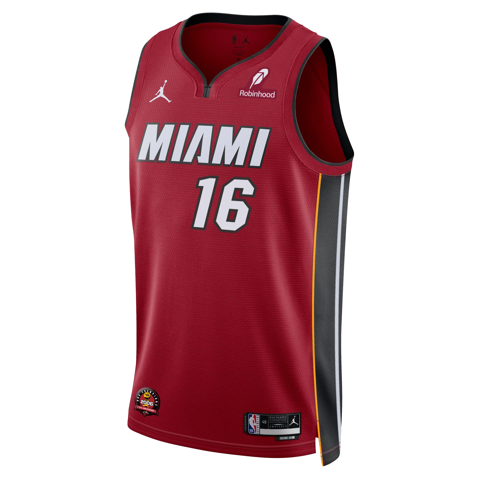 Keshad Johnson Nike Jordan Brand Miami HEAT Statement Red Swingman Youth Jersey
