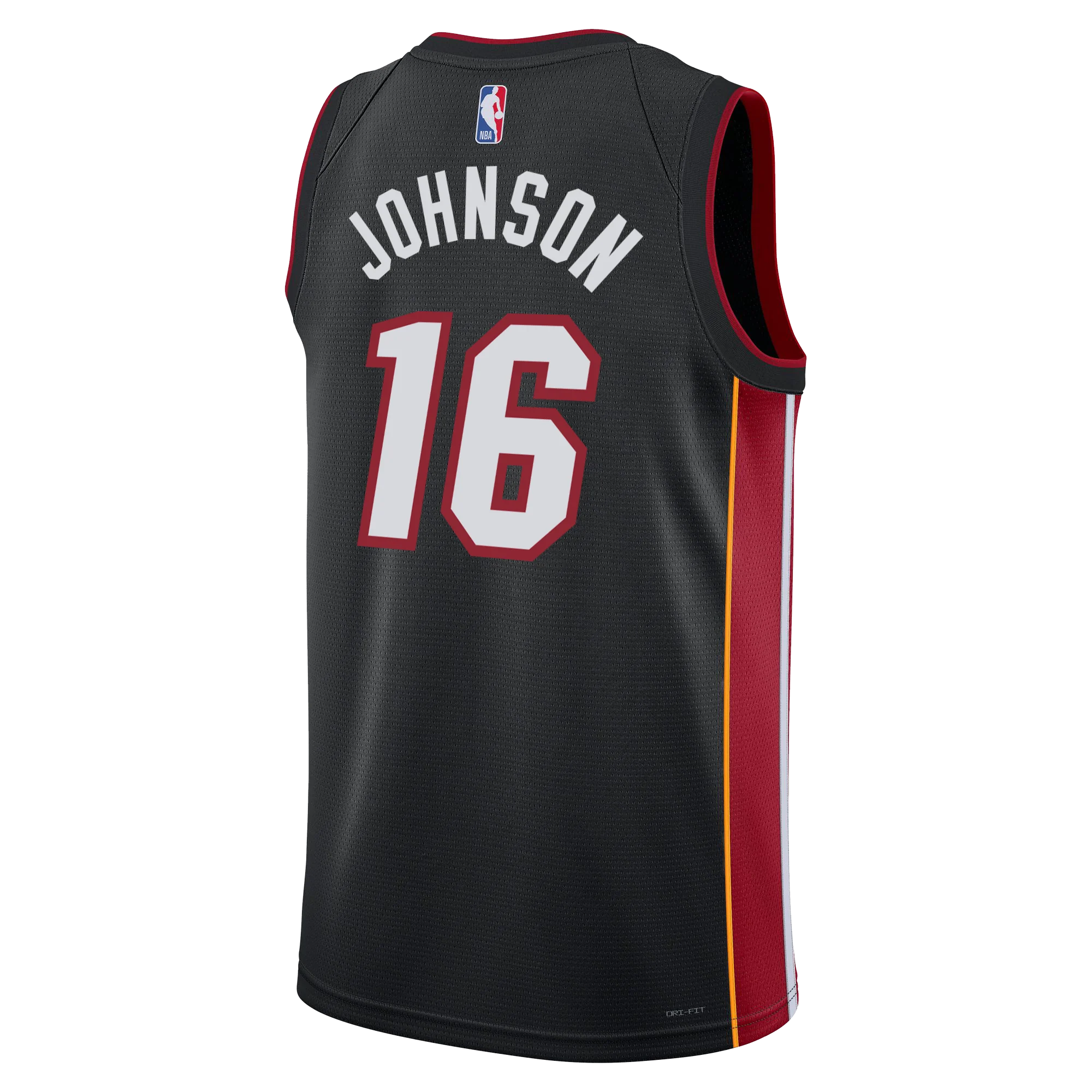 Keshad Johnson Nike Miami HEAT Icon Black Youth Swingman Jersey - Image 2