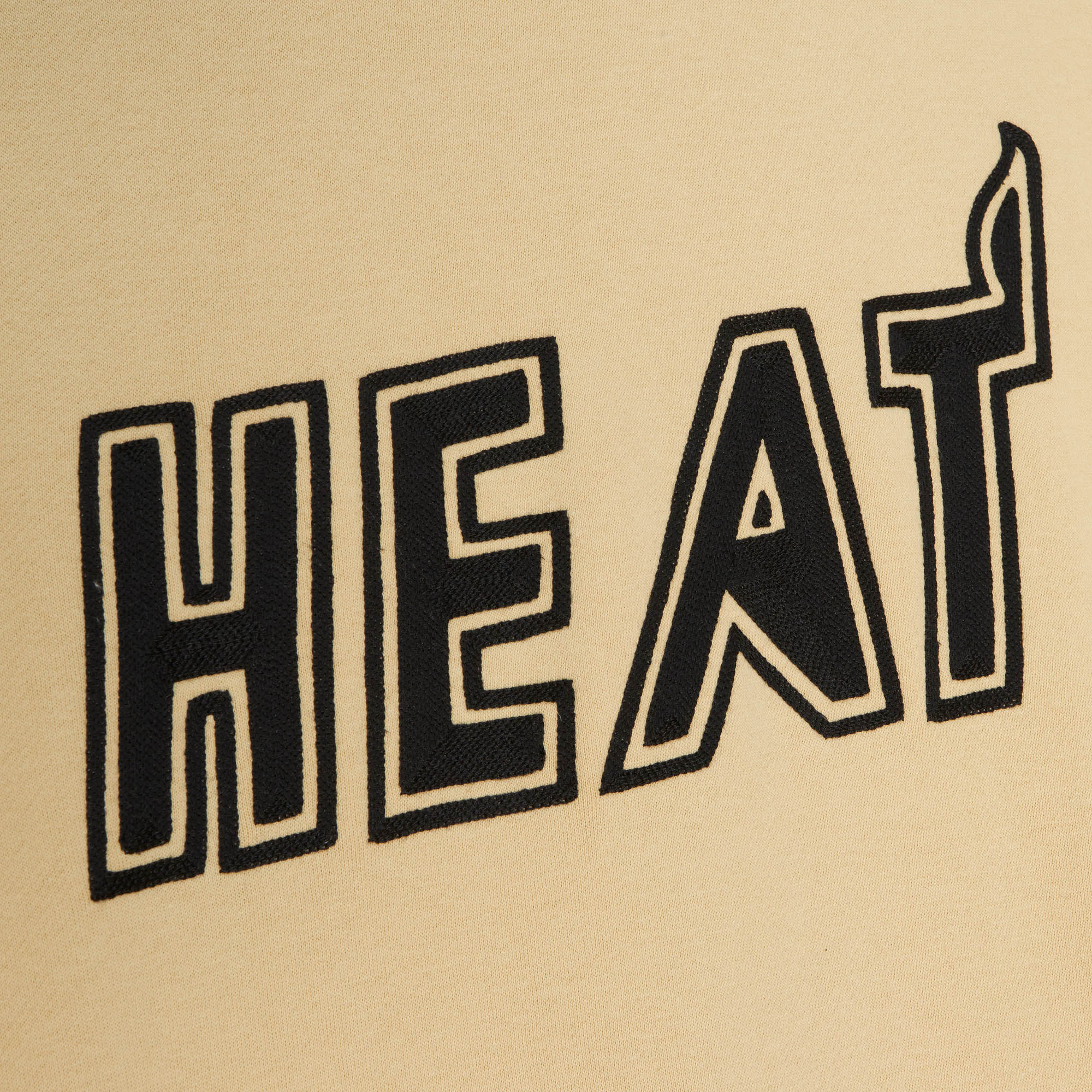 Mitchell and Ness Miami HEAT Khaki Hoodie - Image 3