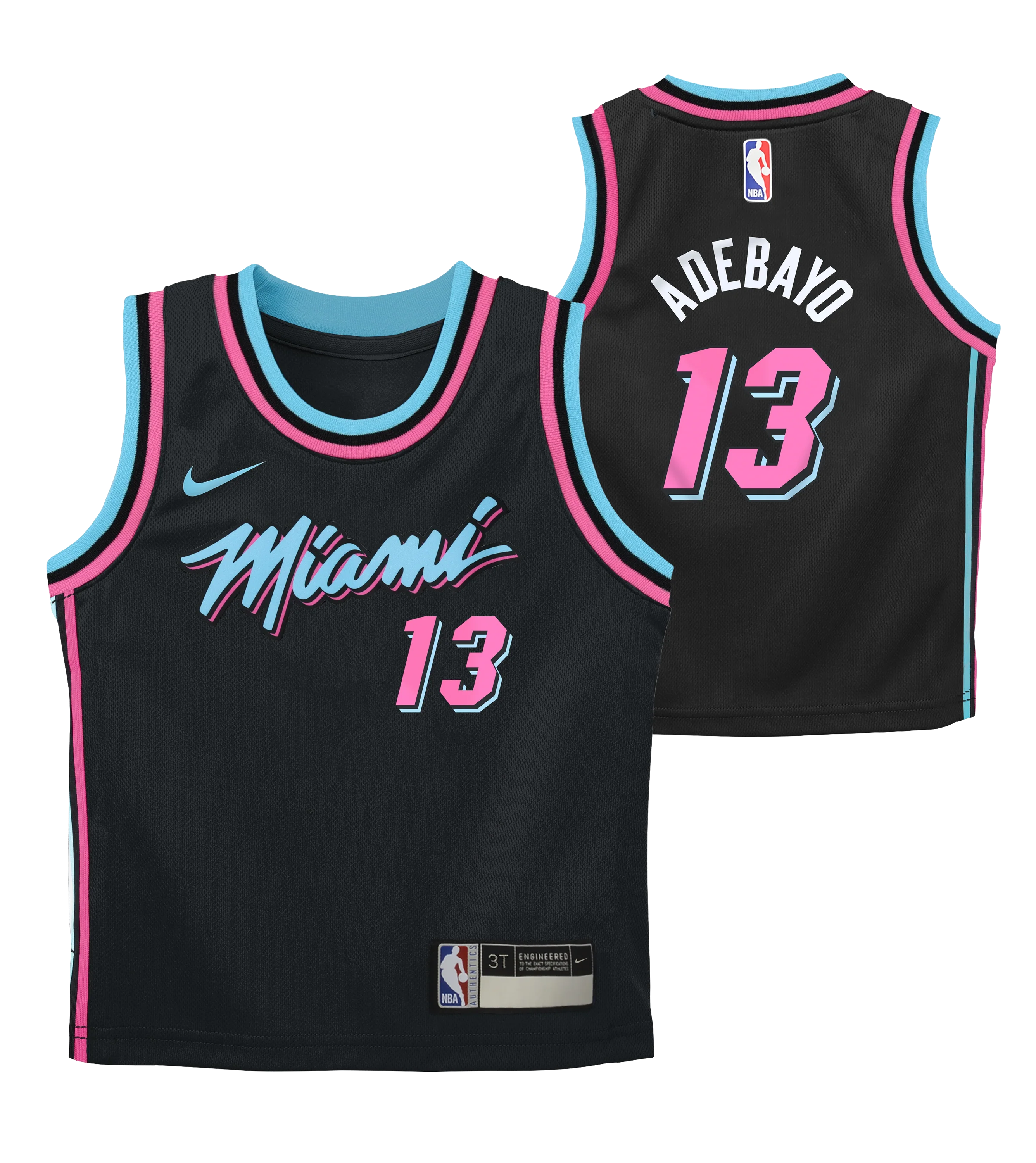 Bam Adebayo Nike Original Vice Nights Kids Replica Jersey - Image 3