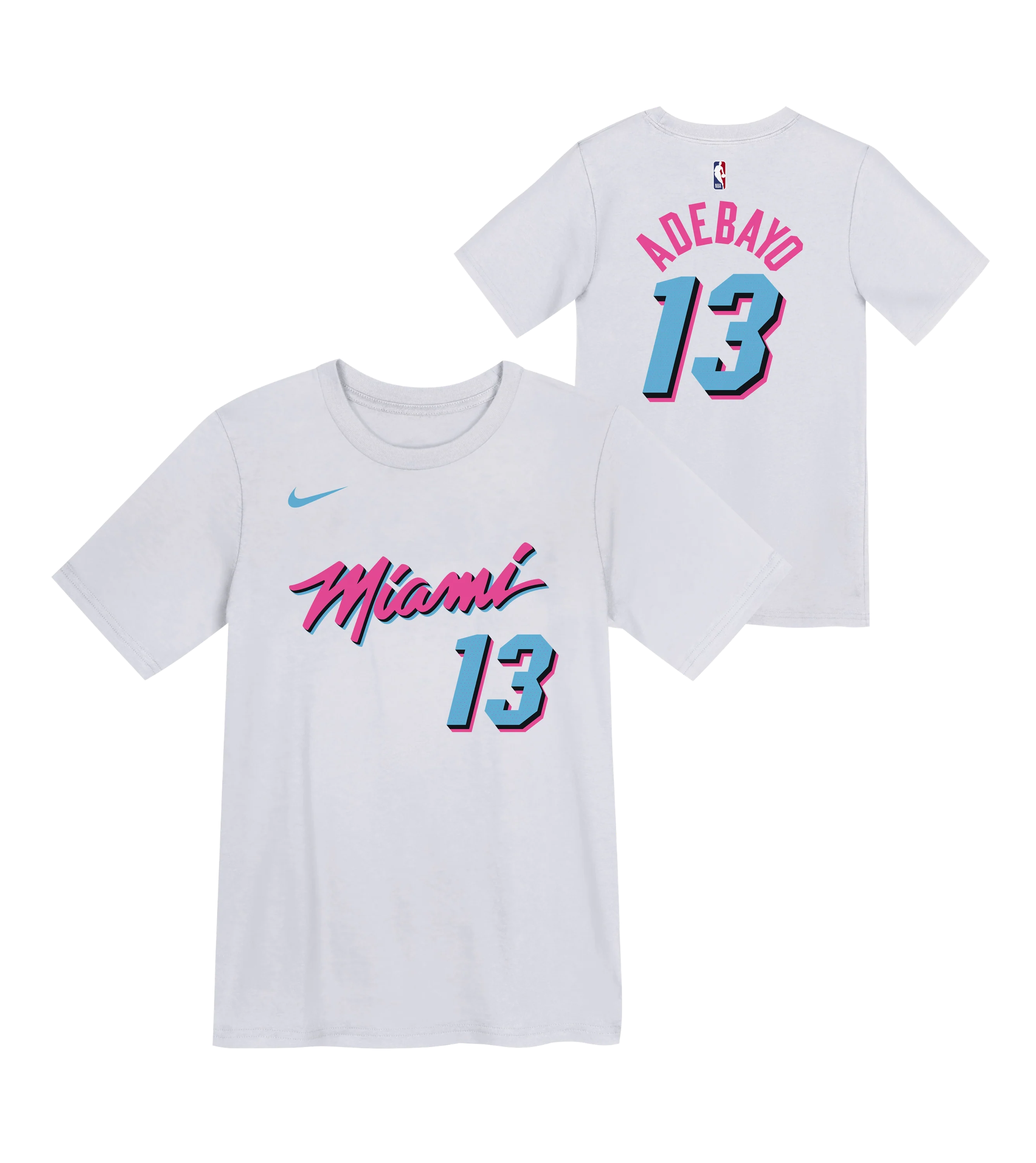 Bam Adebayo Nike Original Vice Name & Number Toddler Tee - Image 3