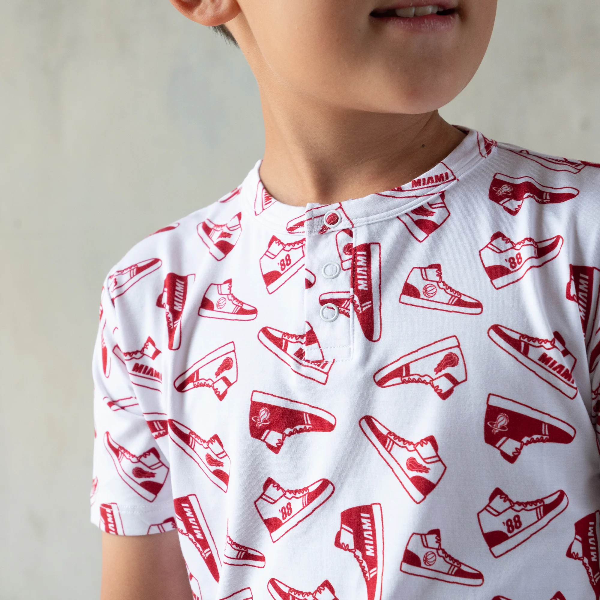 Court Culture X Everyday Leisure Sneakers Short Sleeve PJ Set - Image 3