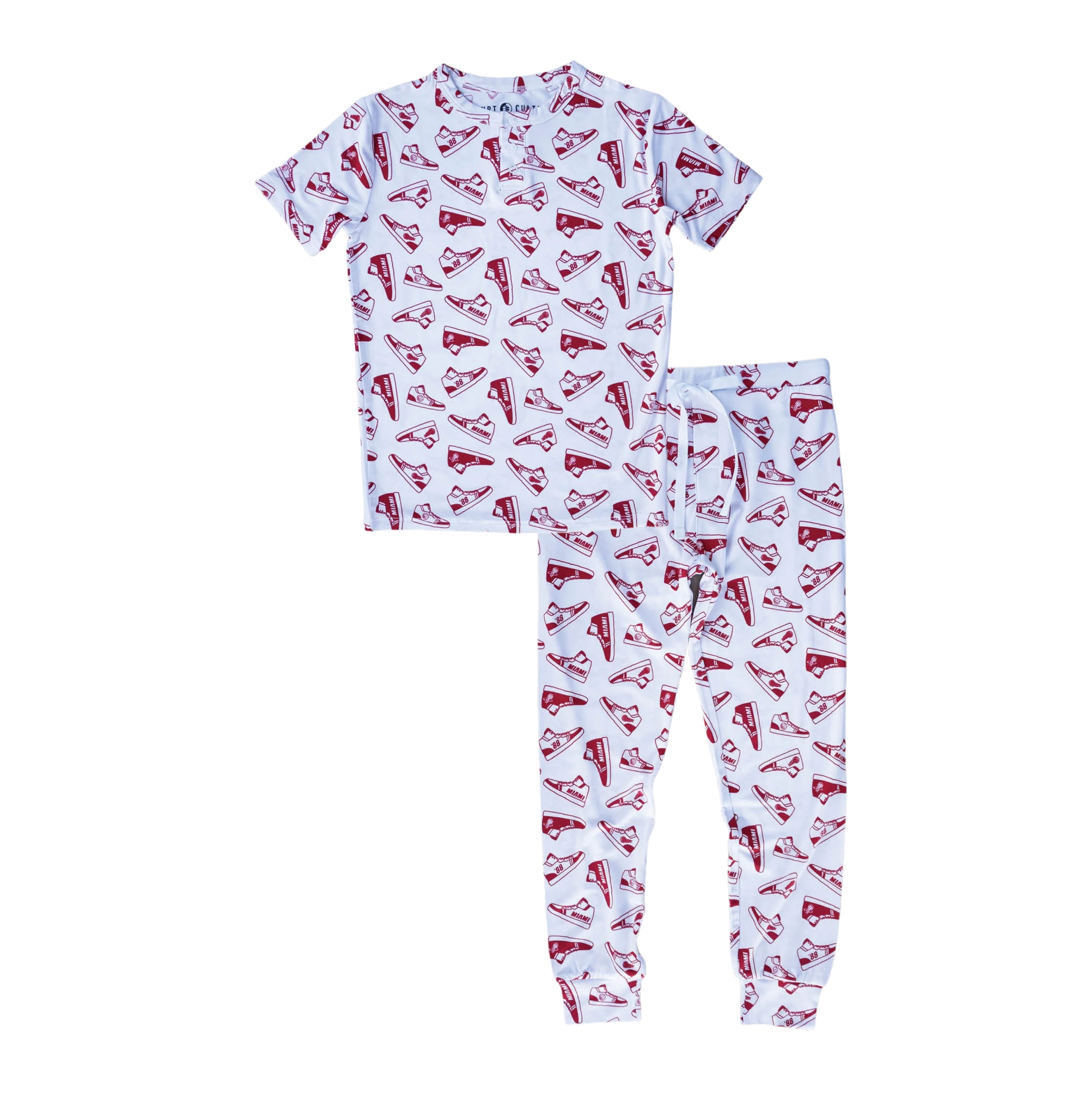 Court Culture X Everyday Leisure Sneakers Short Sleeve PJ Set - Image 6