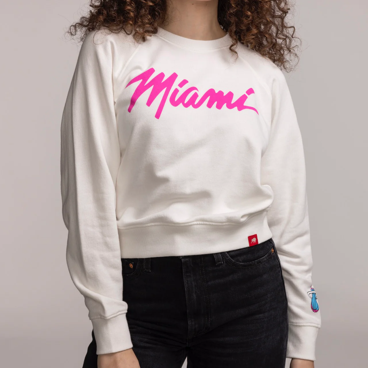 Sportiqe Miami HEAT Original Vice Women's Crewneck - Image 2