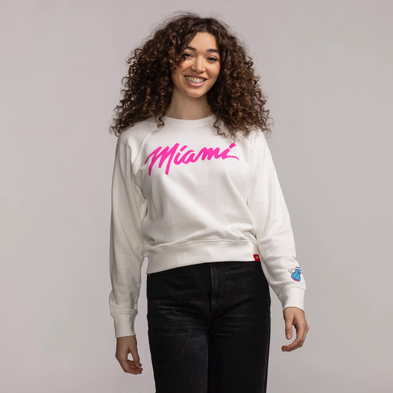 Sportiqe Miami HEAT Original Vice Women's Crewneck - Image 4