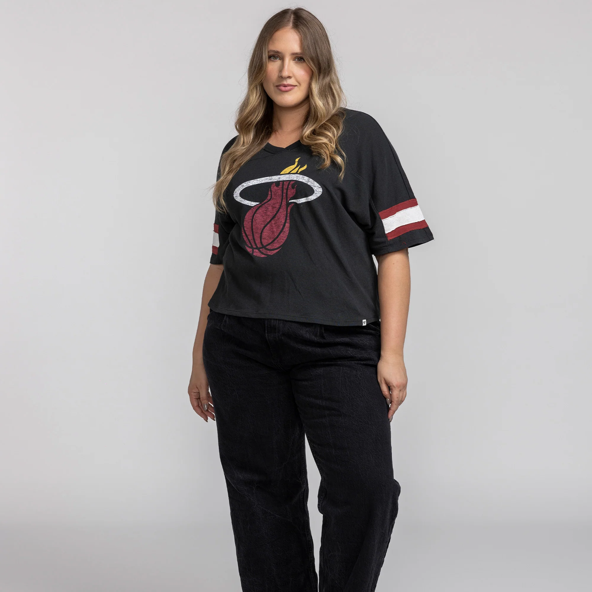 '47 Brand Miami HEAT Scout  Women's Crop Tee