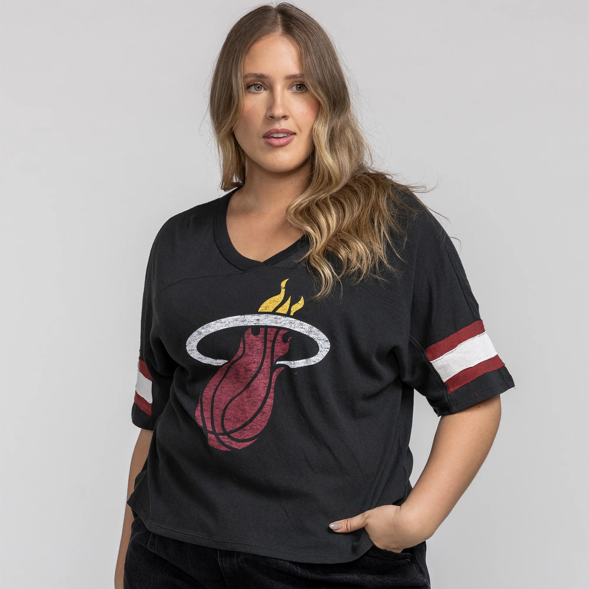 '47 Brand Miami HEAT Scout  Women's Crop Tee - Image 3