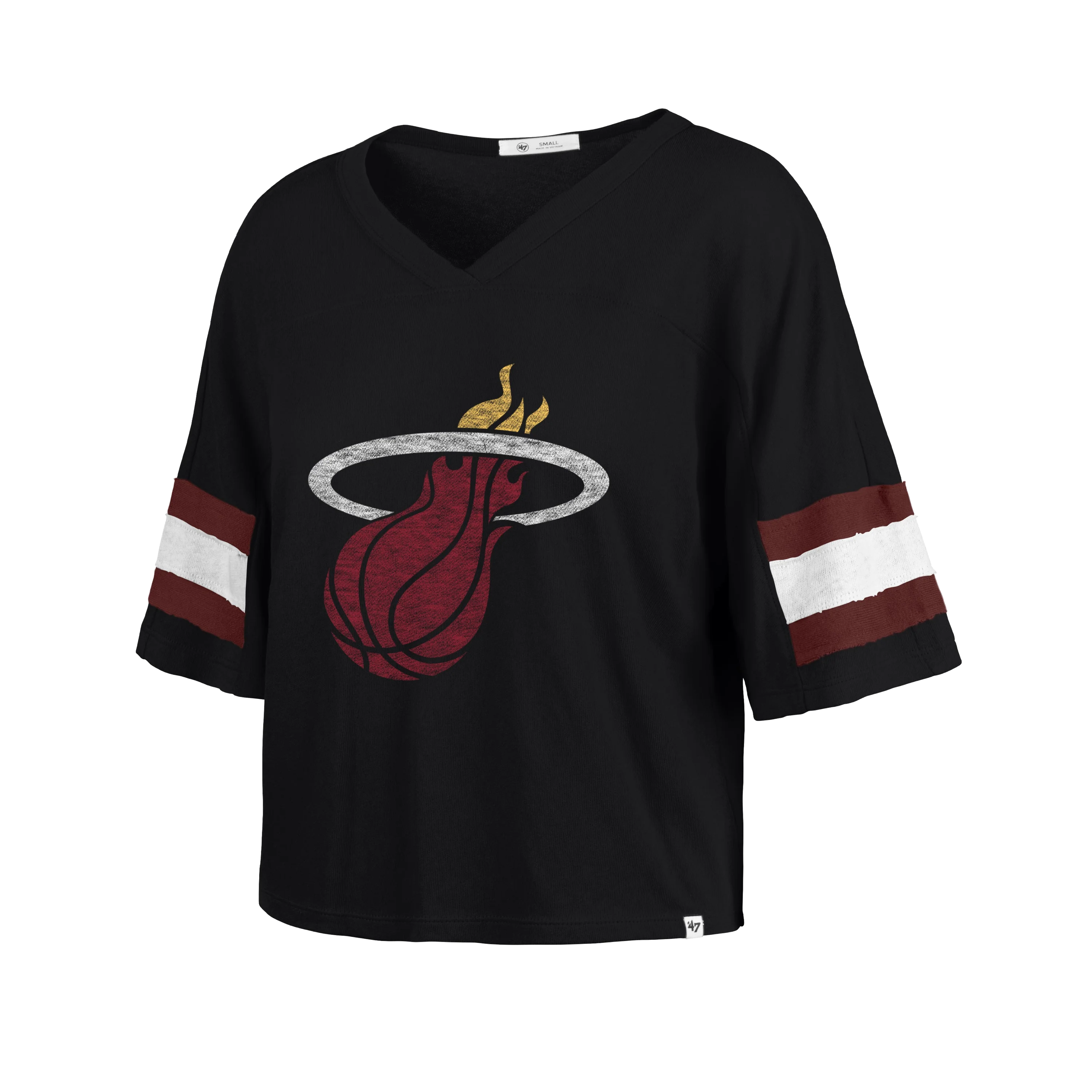 '47 Brand Miami HEAT Scout  Women's Crop Tee - Image 5