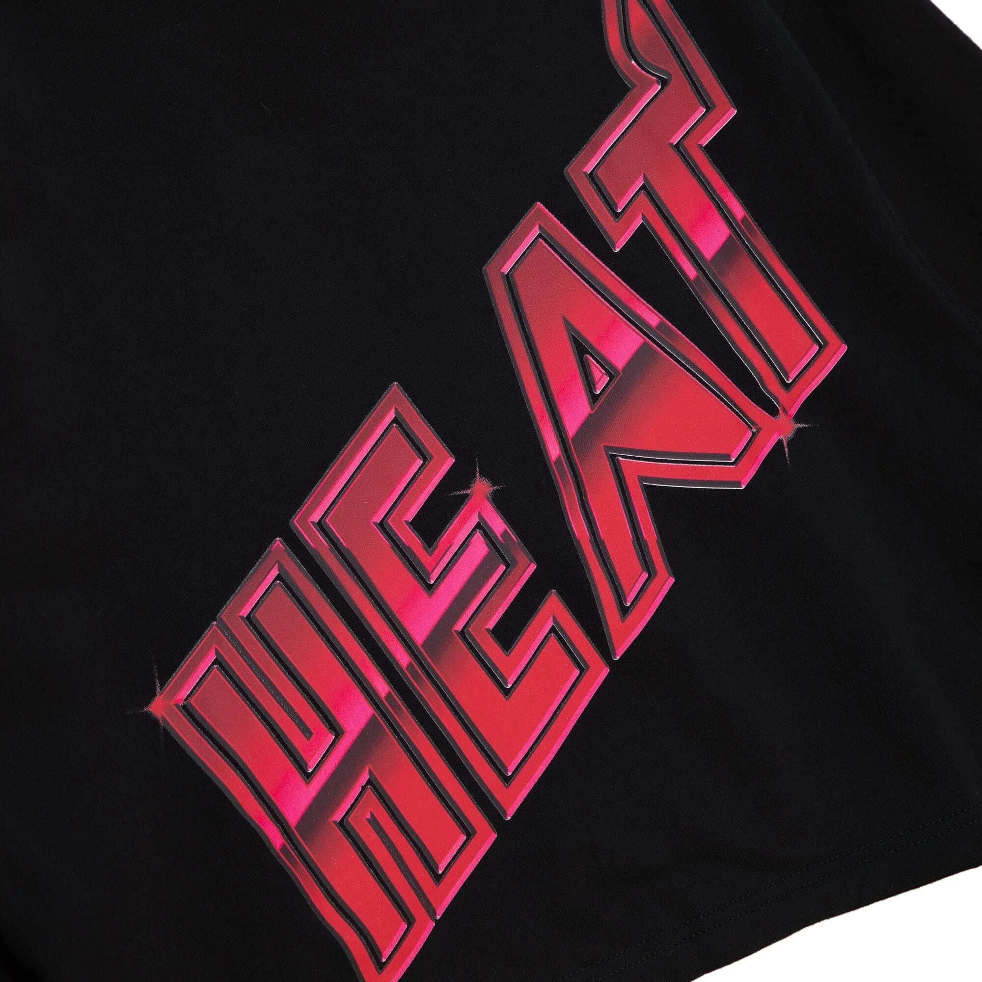 Mitchell and Ness Miami HEAT Big Face Crop Women's Hoodie - Image 3