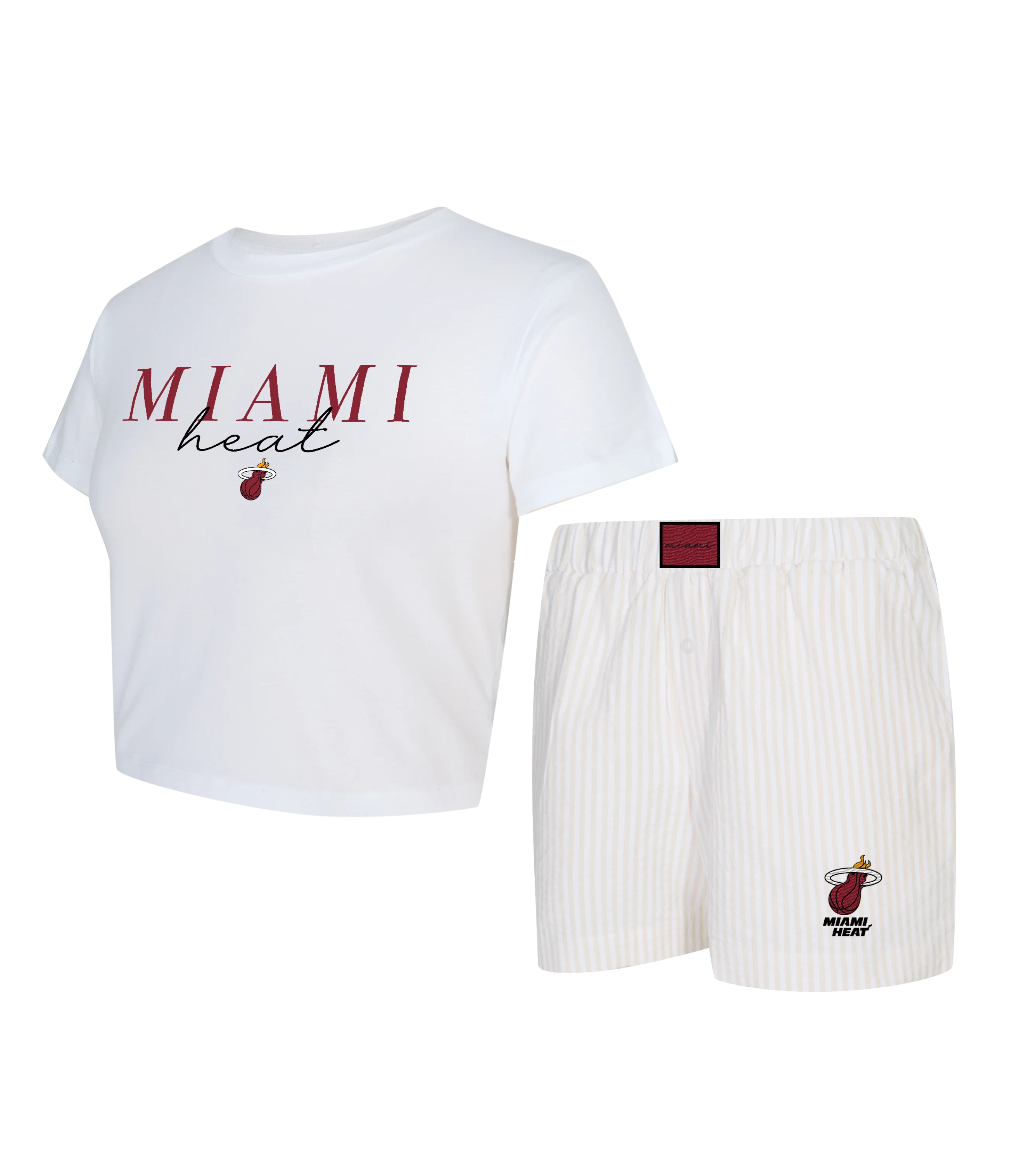 Concepts Sports Miami HEAT Women's Top & Short Set