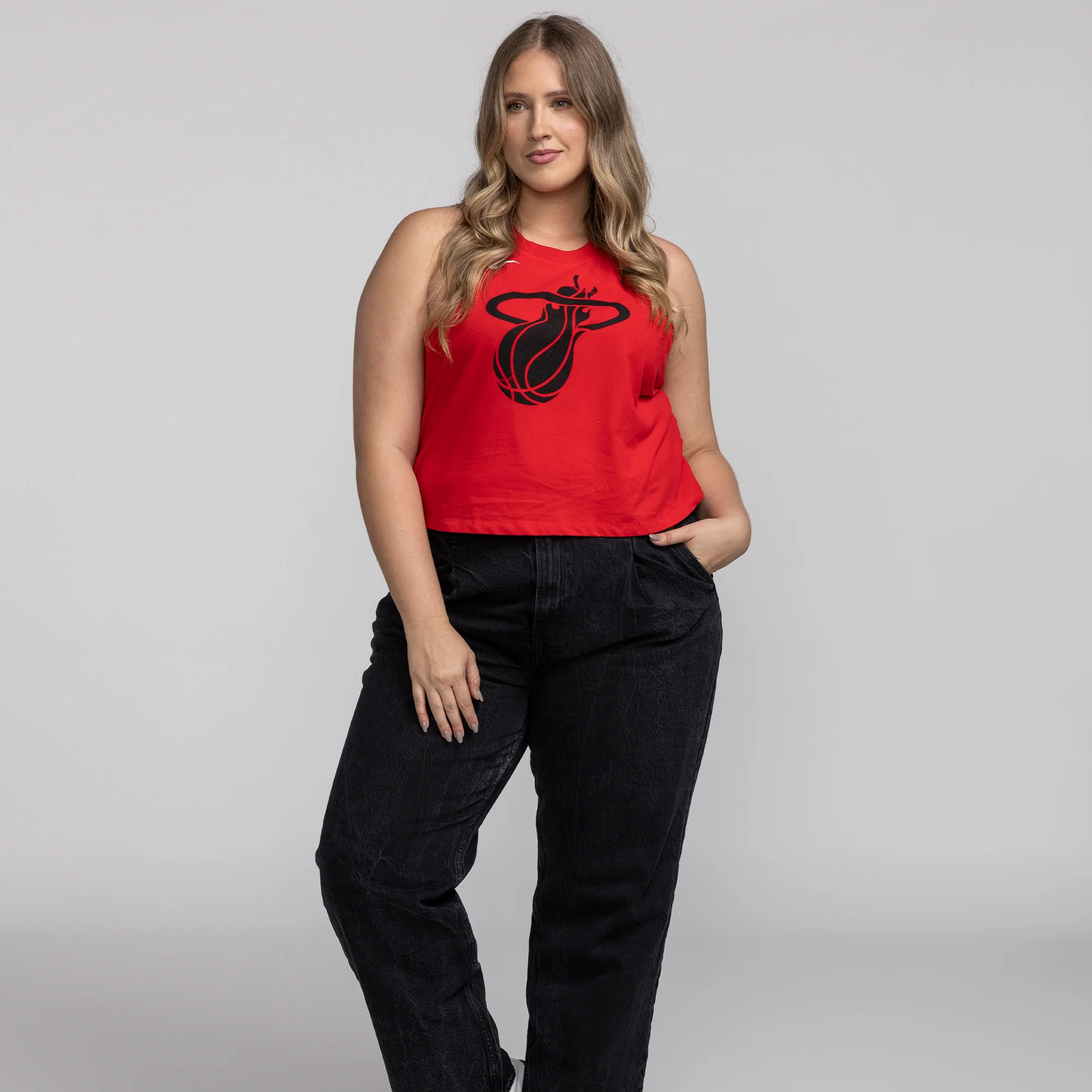 Nike HEAT Culture: Blood Red Women's Crop Tank - Image 2