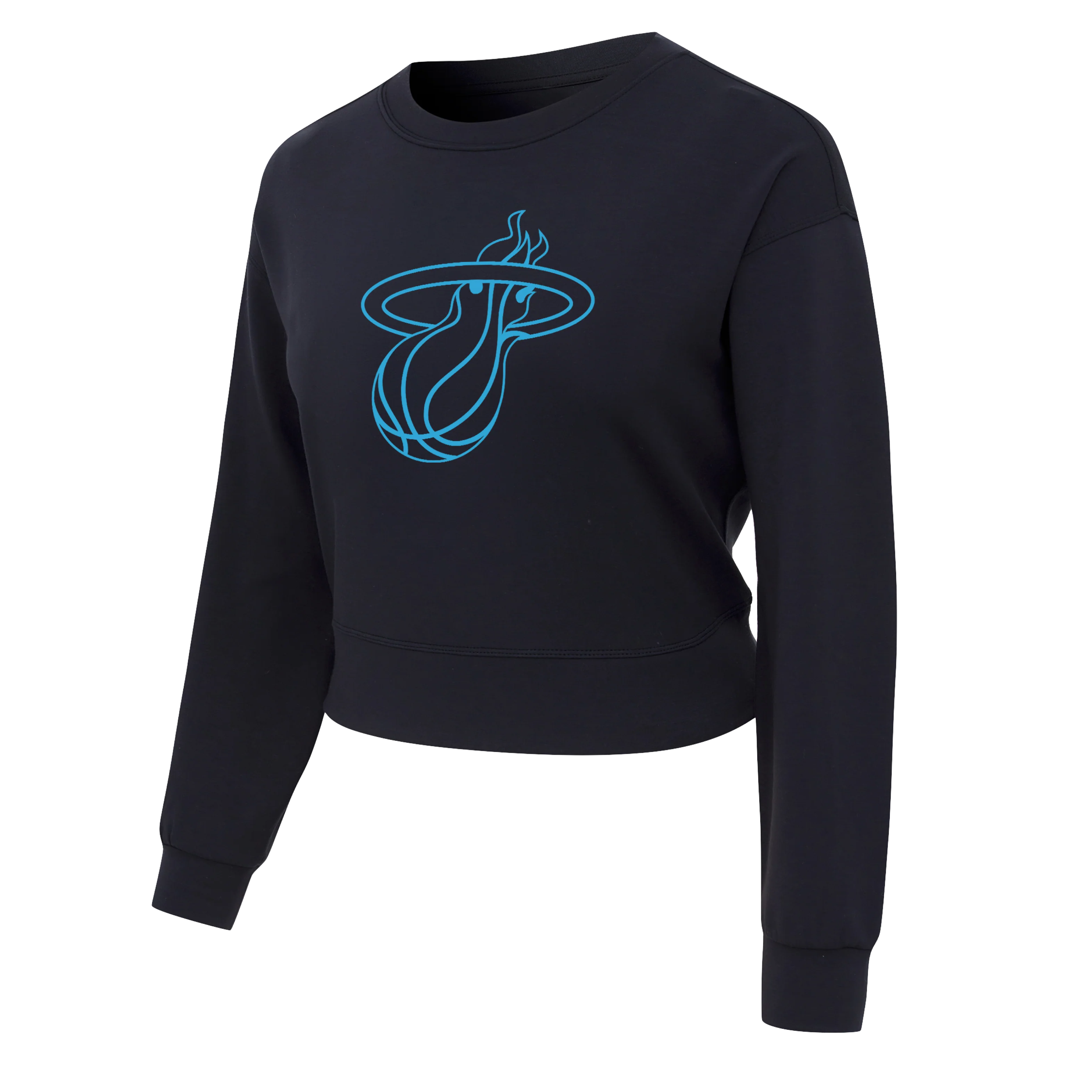 Concepts Sports Miami HEAT Original Vice Nights Cropped Women's Crewneck - Image 4