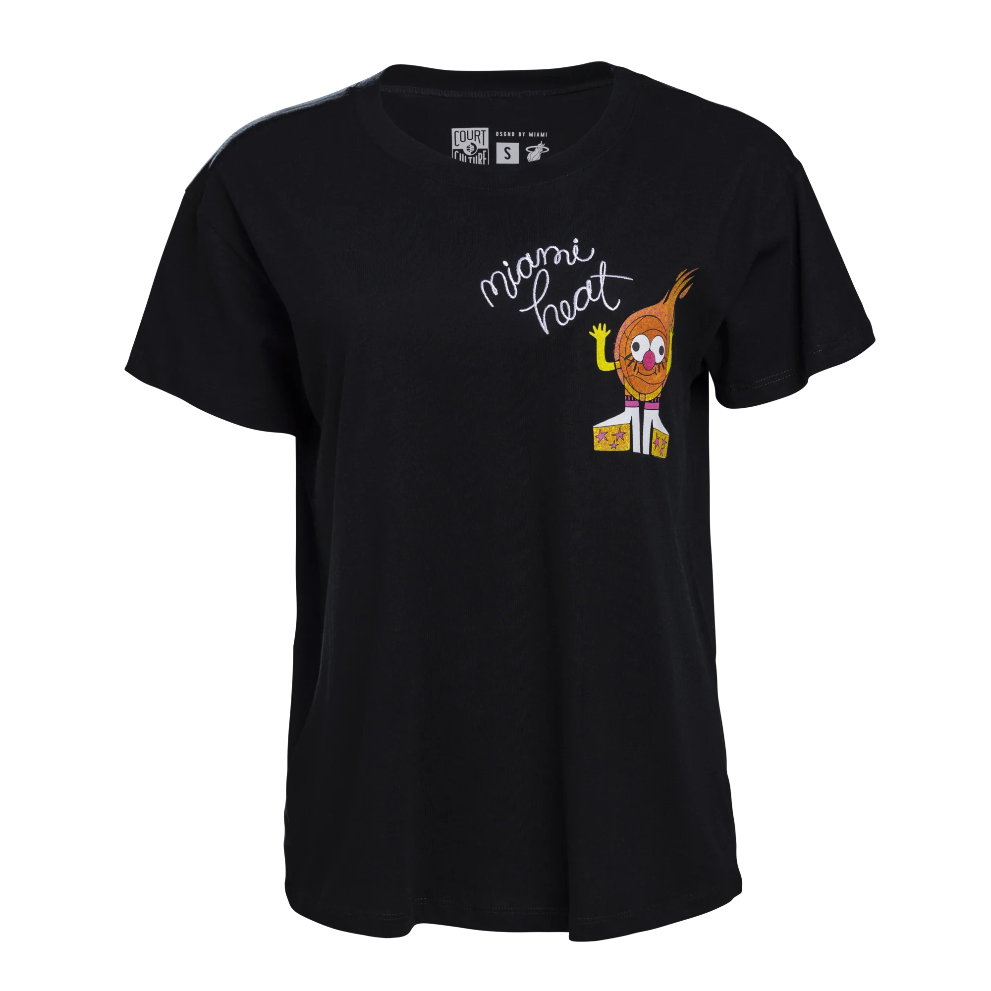 Court Culture Embroidered HEAT in Heels Women's Boxy Tee