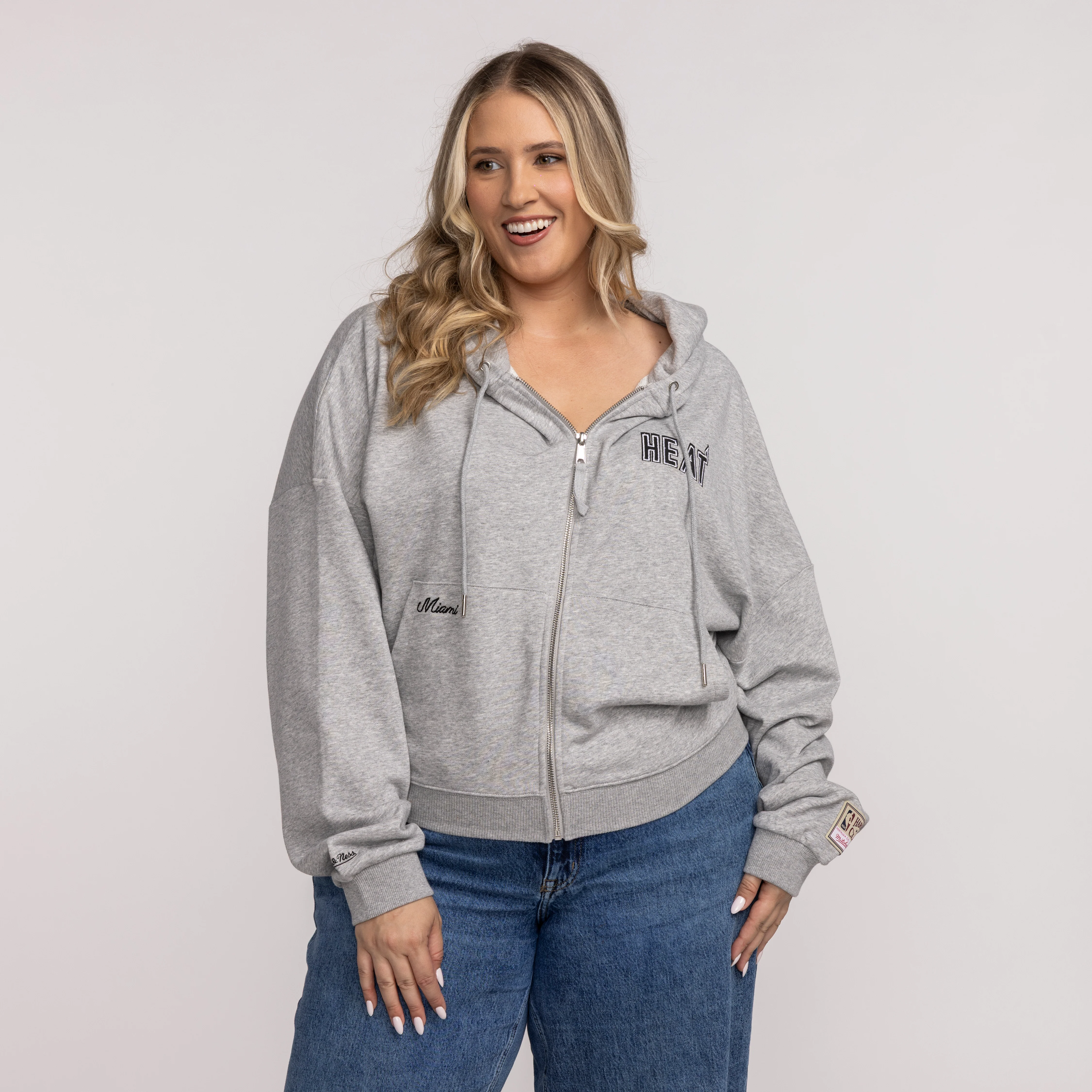 Mitchell & Ness Miami HEAT Cropped Women's Jacket