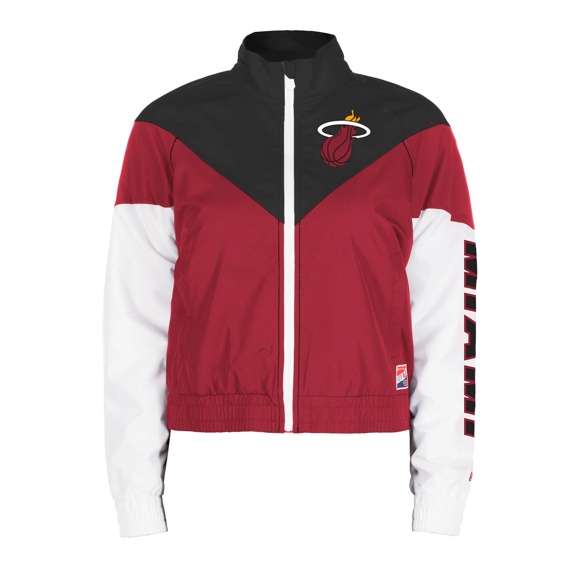 New Era Miami HEAT Full Zip Logo Women's Windbreaker - Image 3