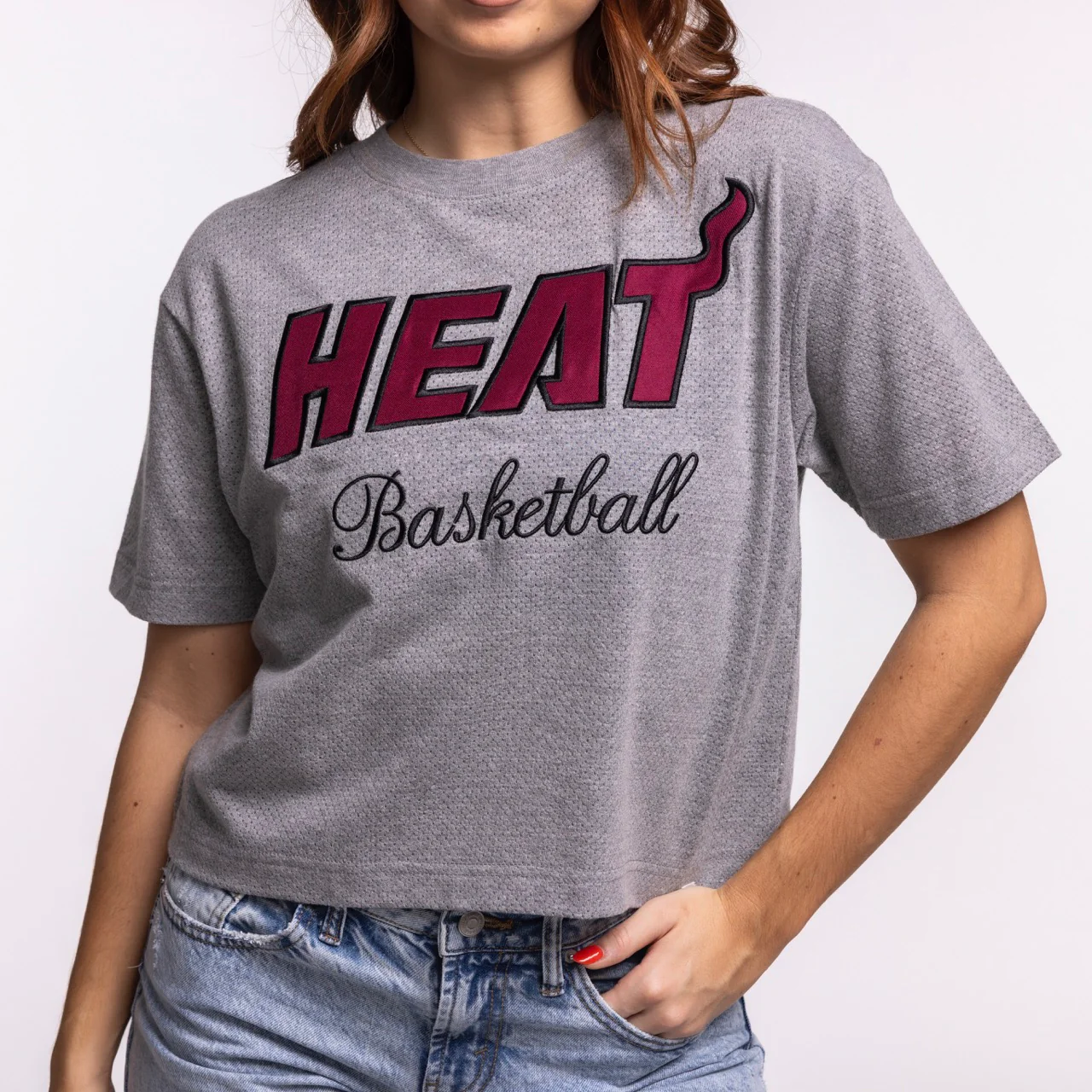 '47 Brand Miami HEAT Pivot Women's Cropped Tee - Image 2