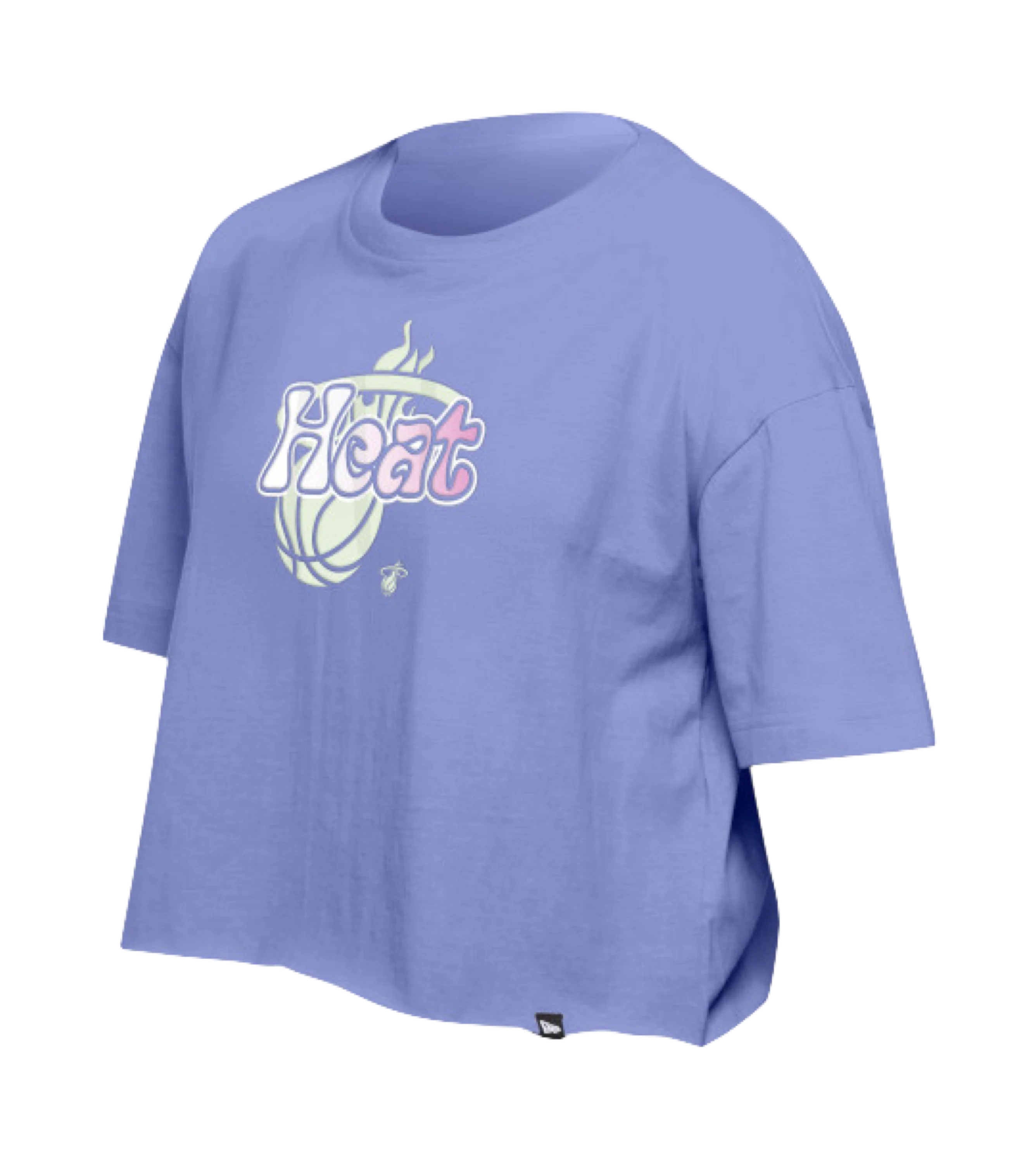 New Era Miami HEAT Glow In the Dark Women's Boxy Crop top - Image 4
